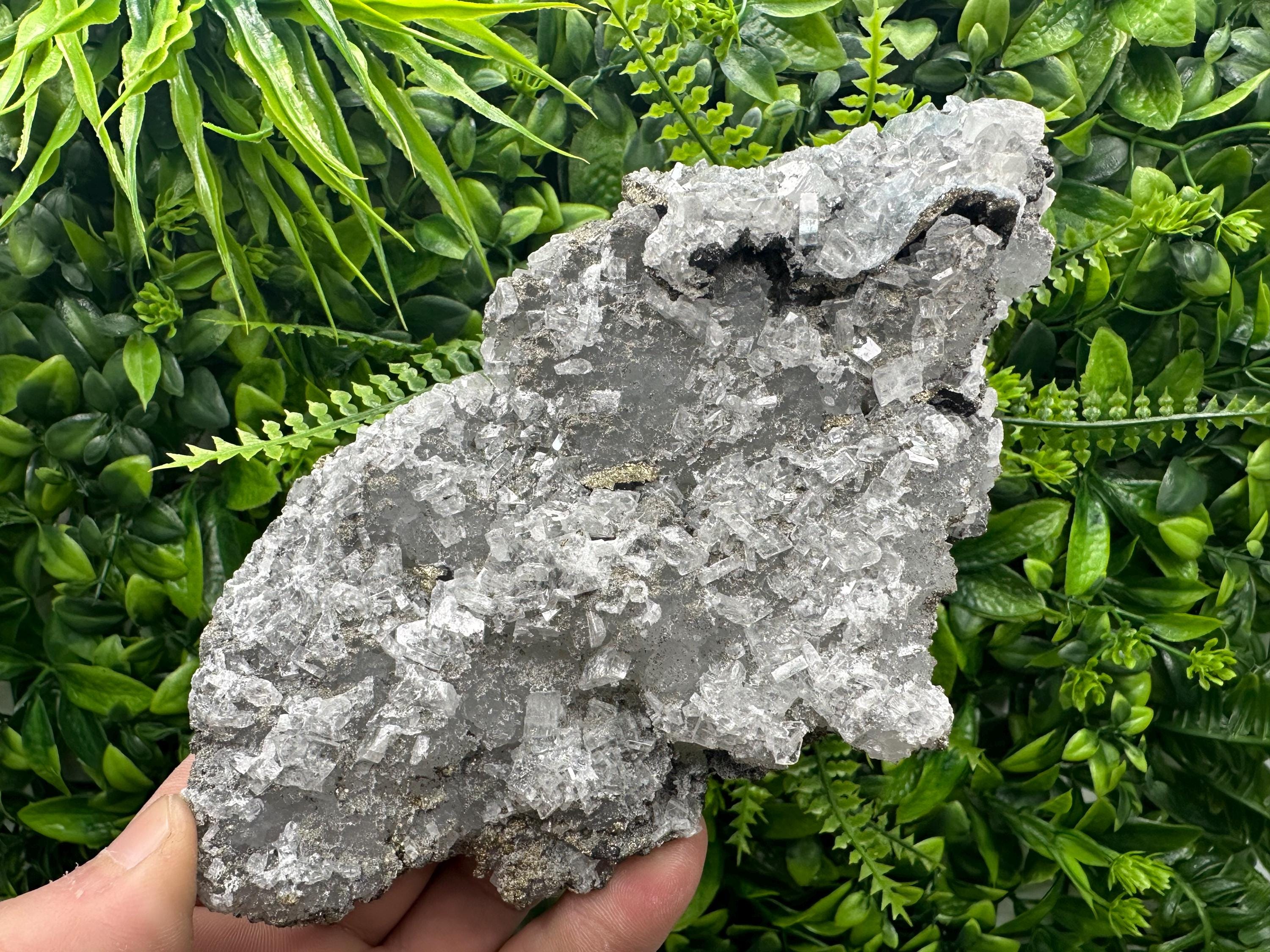 Large Barite Marcasite Cluster on Chalcedony - Androvo Mine, Bulgaria