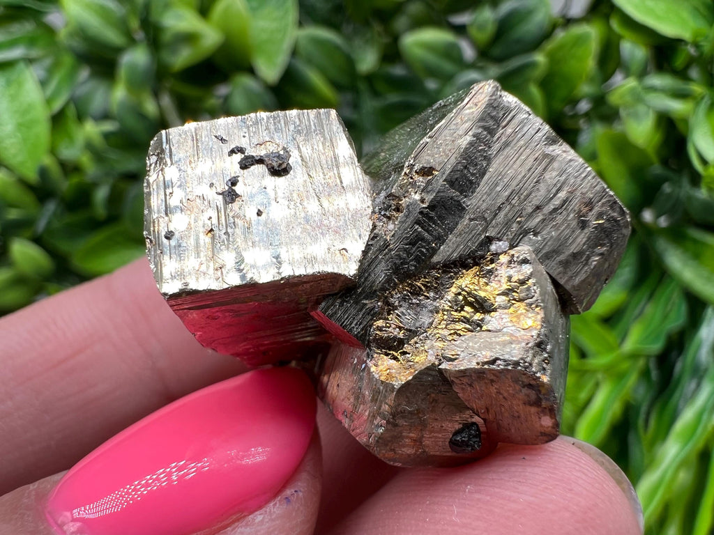 Wonderful Rainbow Pyrite whit Calcite,natural minerals souvenir Crystal,collection stone,rare minerals,home decor,Borieva Bulgaria