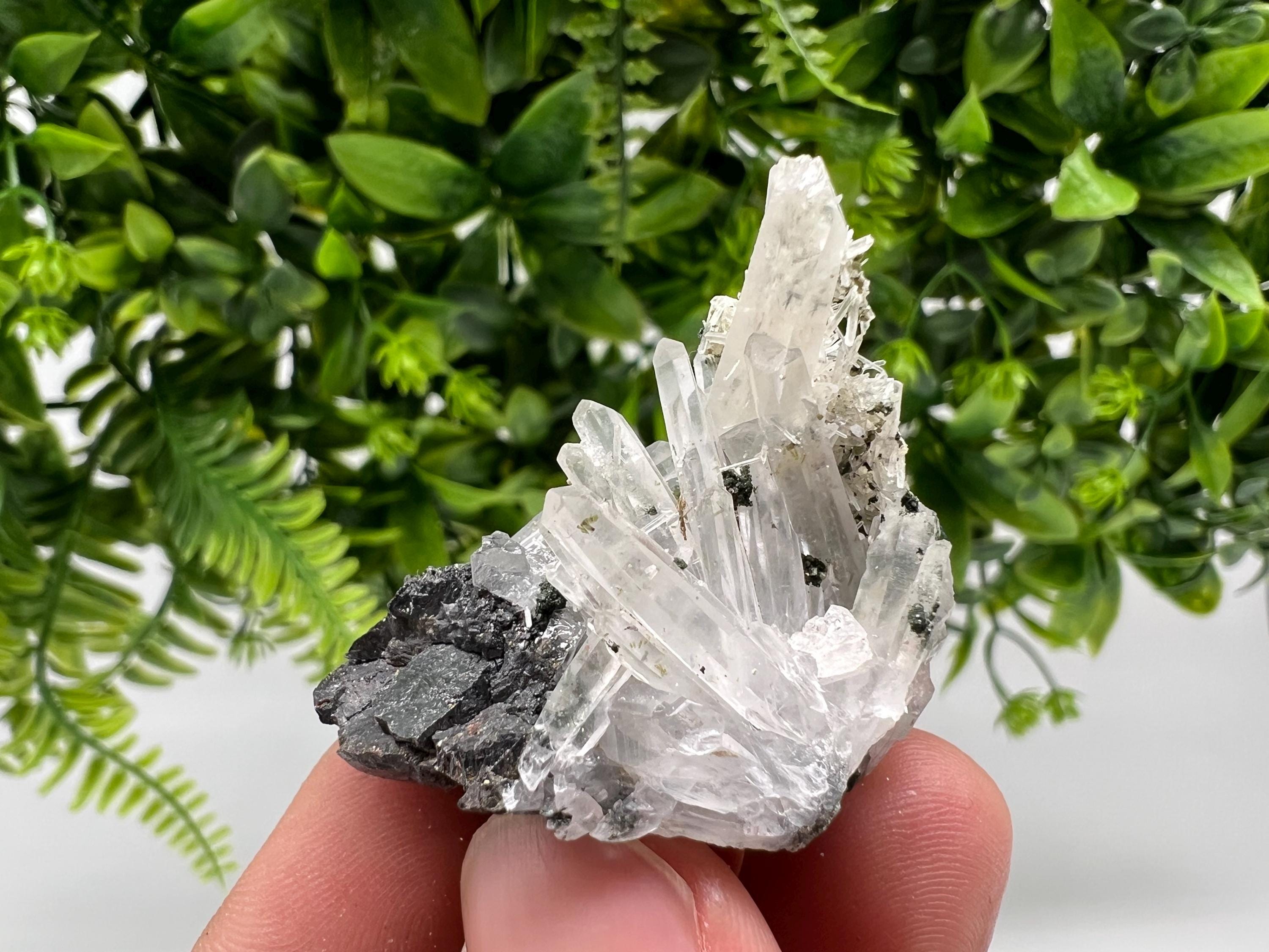 Quartz with Sphalerite: Bulgaria Crystal Stone, Minerals Collection