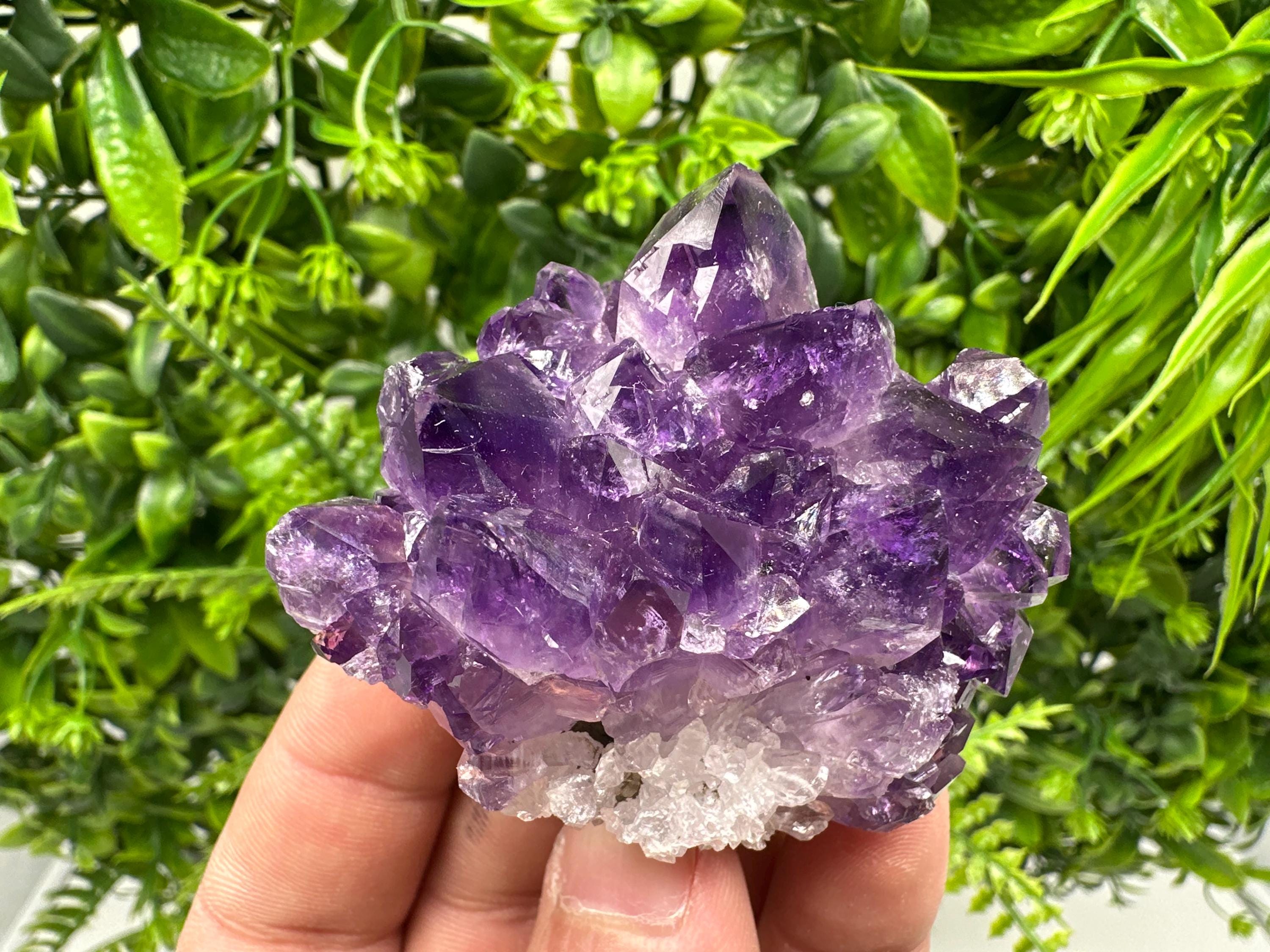 Uruguay Amethyst Cluster: Purple Quartz Crystal, Home Decor