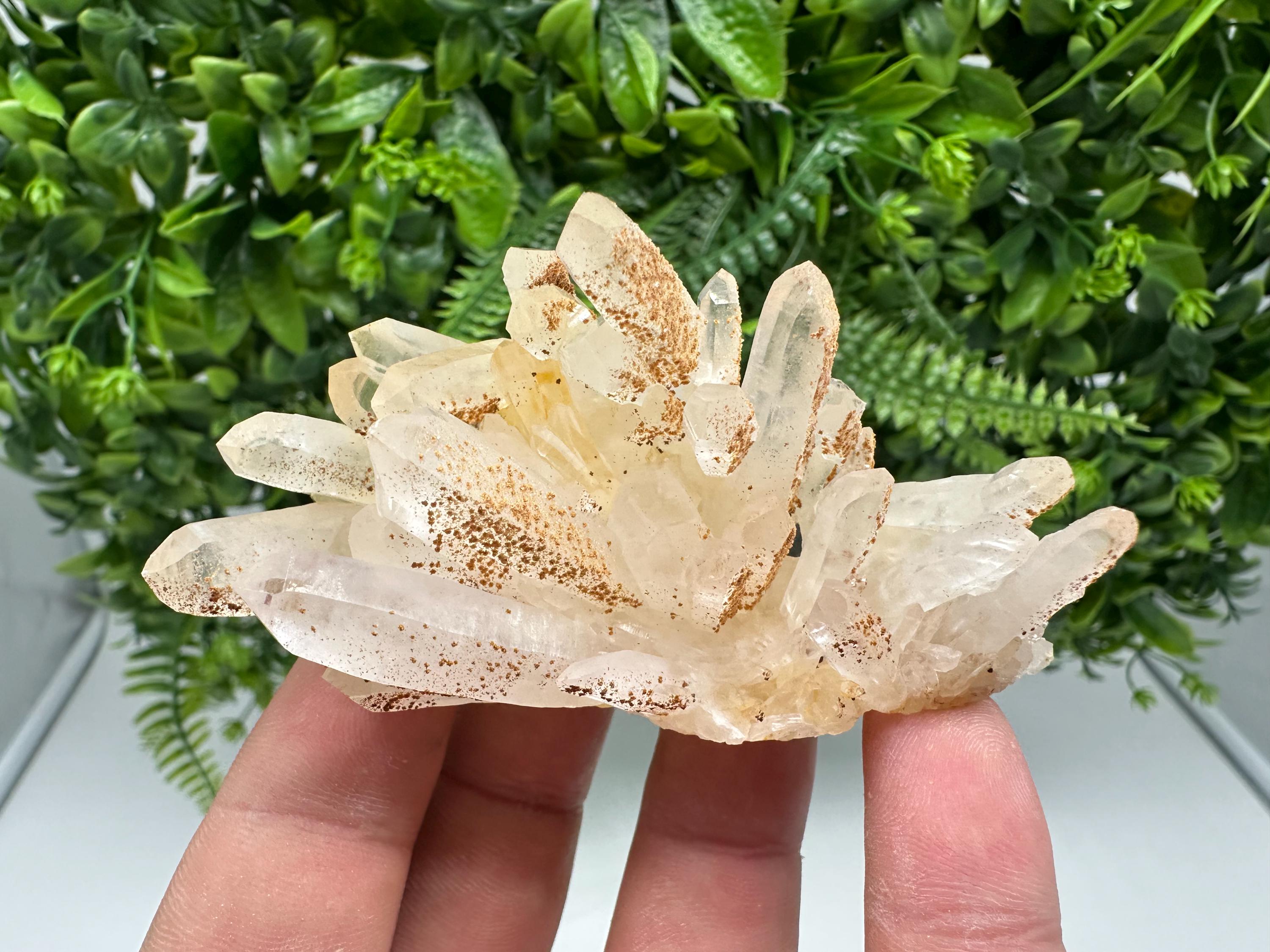 Transparent Quartz whit Siderite 9th September mine Bulgaria natural minerals souvenir crystal stone gift minerals collection rock