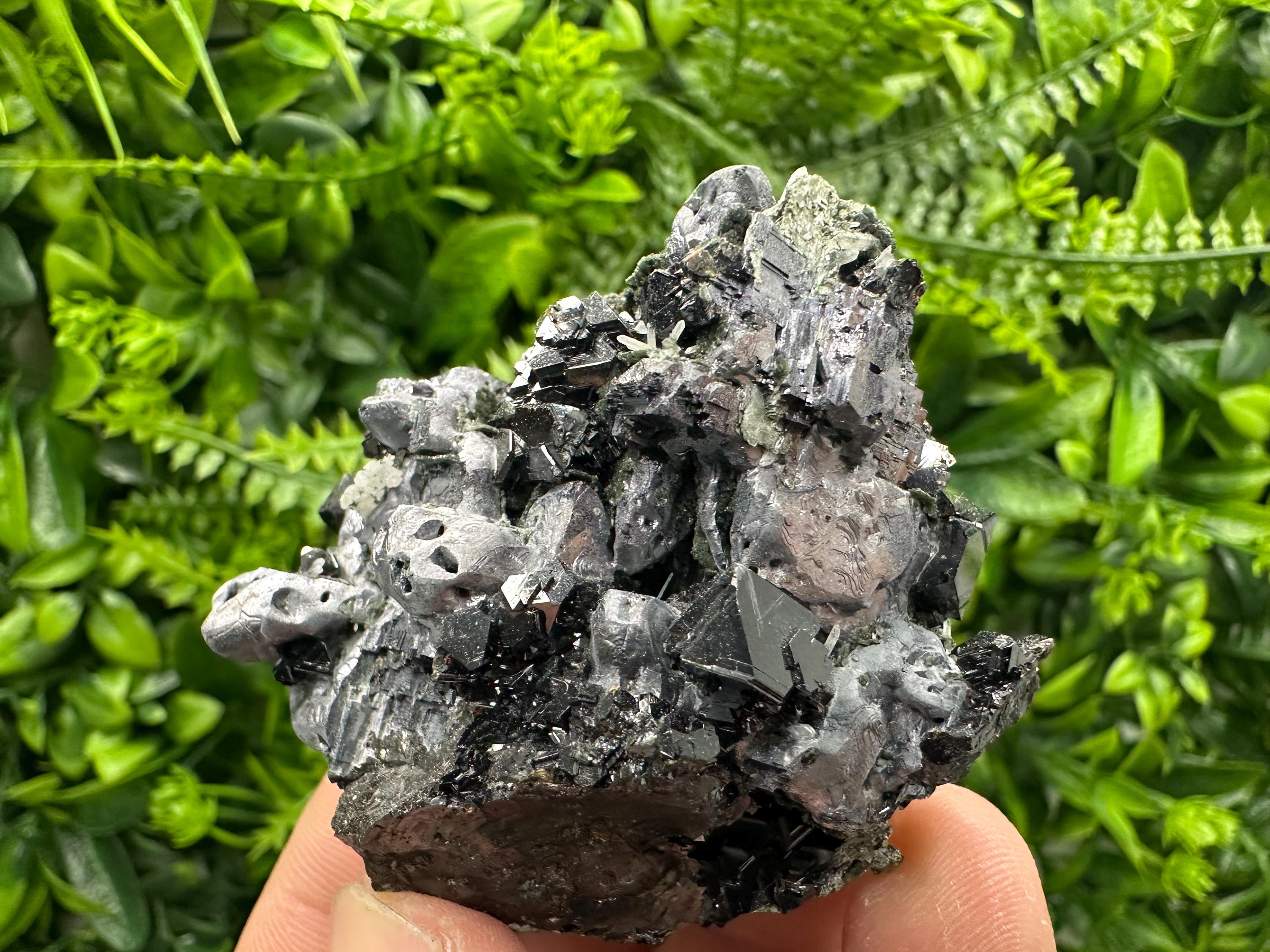 Skeletal Galena, Sphalerite, Quartz Mineral Specimen, Bulgaria