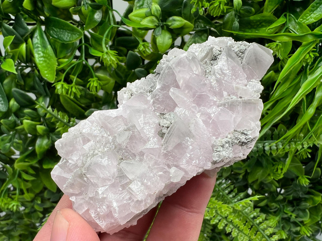 UV Reactive Mangano Calcite Crystal: Androvo Mine, Bulgaria