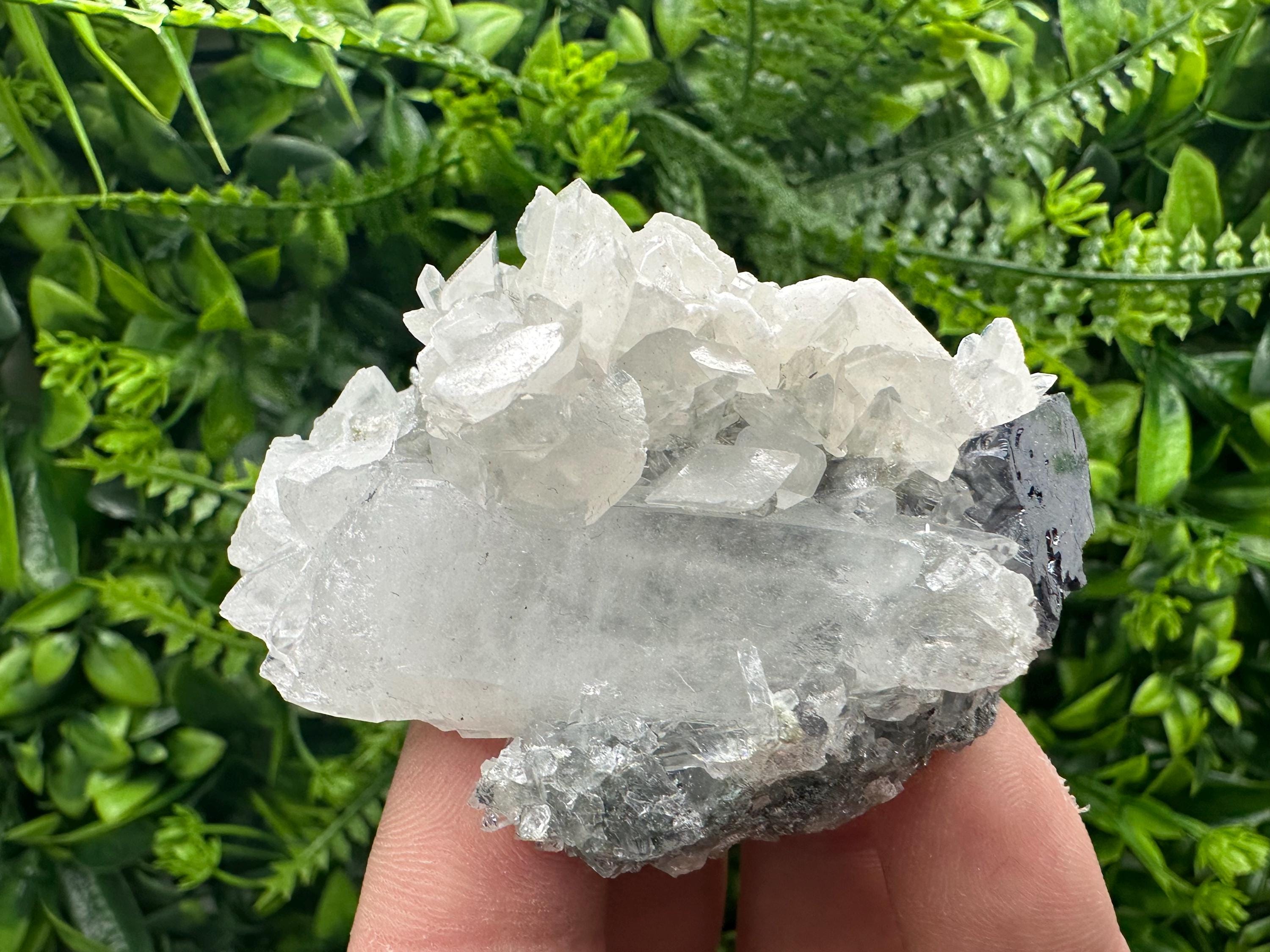 Quartz Galena Calcite Specimen: Borieva Mine, Bulgaria