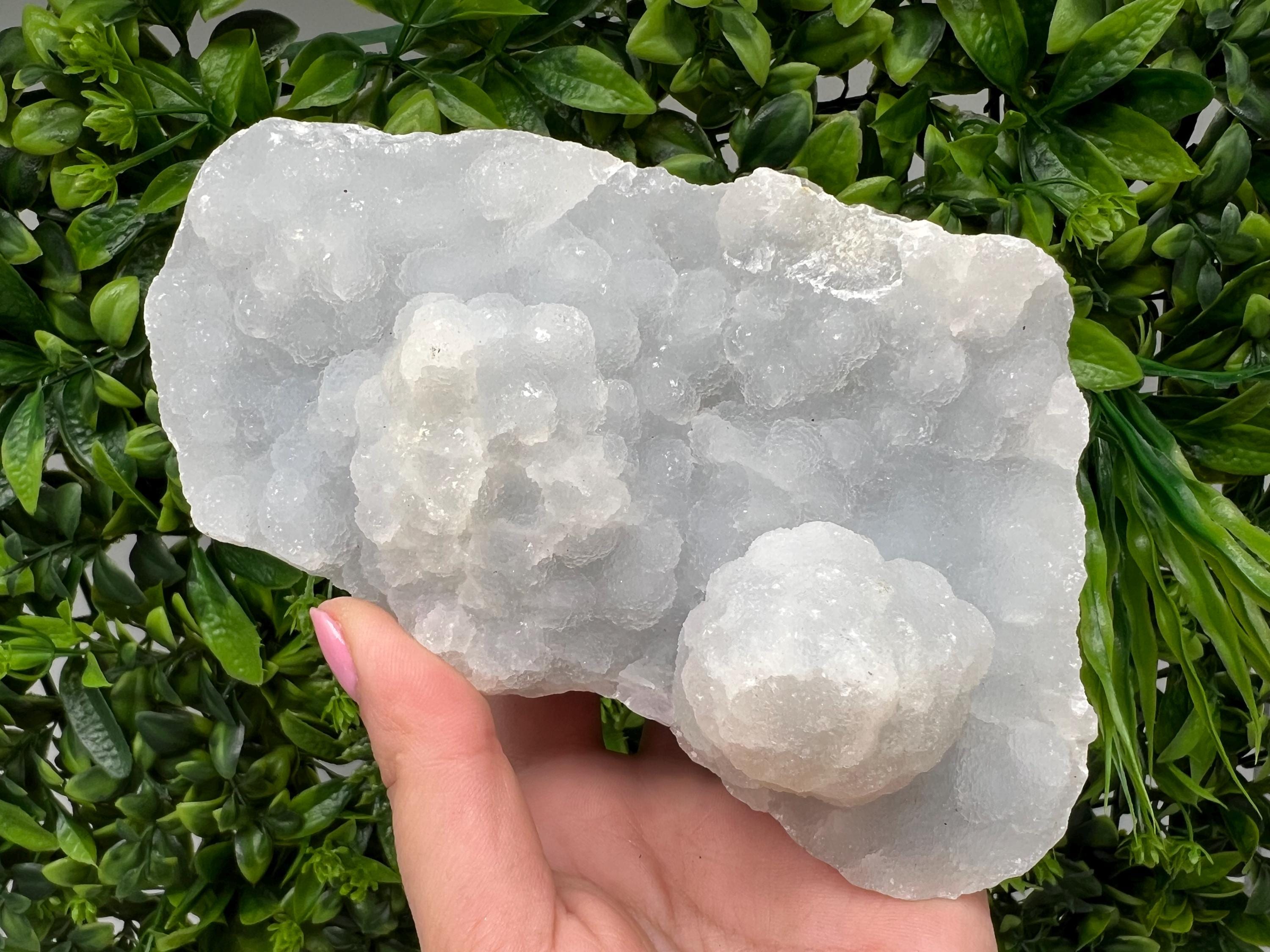 Natural Chalcedony Specimen, India Minerals, Home Decor