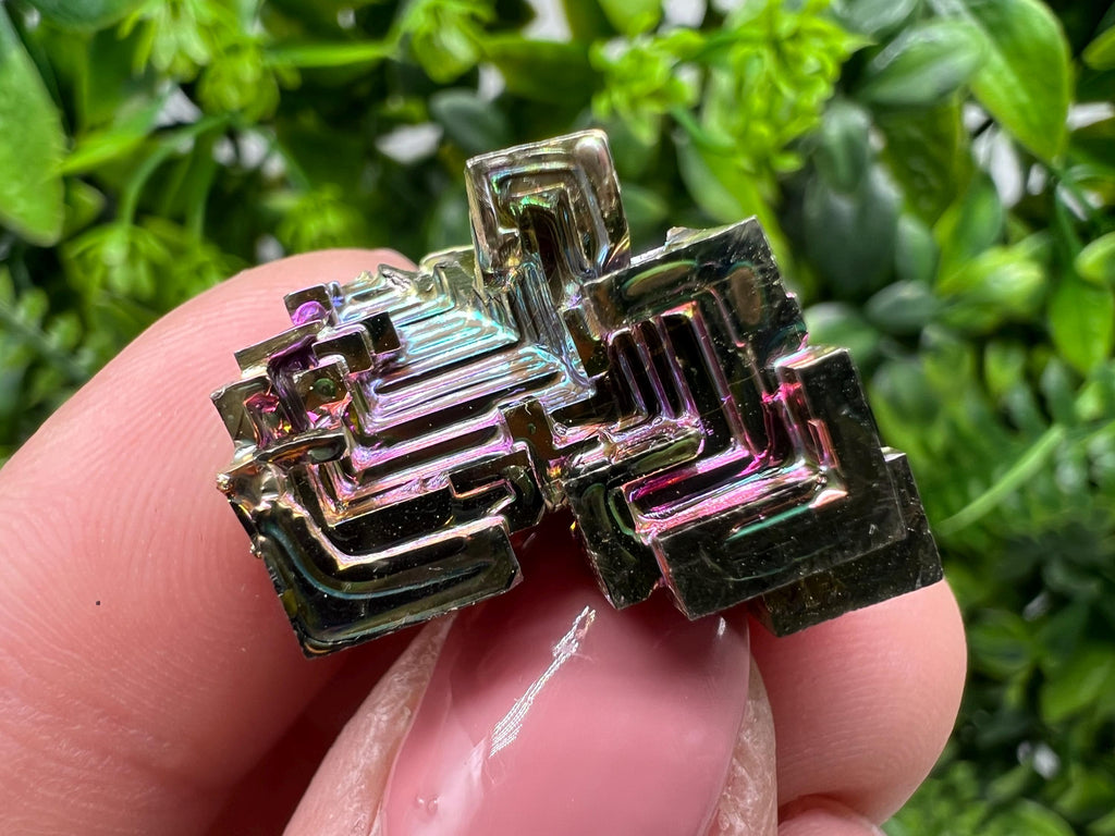 Rainbow Bismuth Crystal: Rare Gemstone Specimen, 16 grams