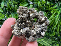 Rare crystallisation Pyrite,Borieva mine,Bulgaria,floating Pyrite,golden Pyrite,Pyrite cluster,mini Collection specimen,Rainbow Pyrite