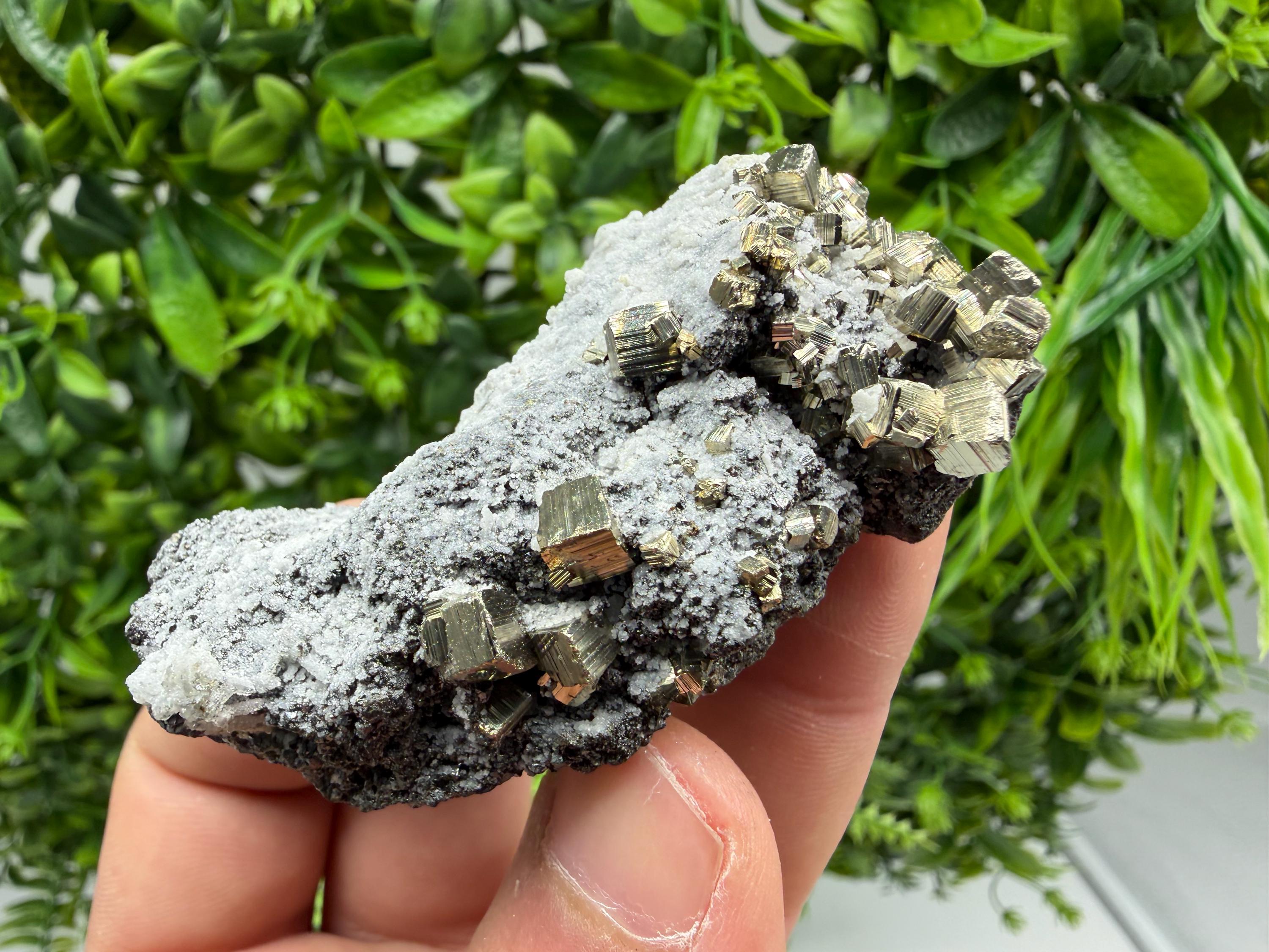 Pyrite Sphalerite Quartz  Mineral Specimen, Krushev dol Mine