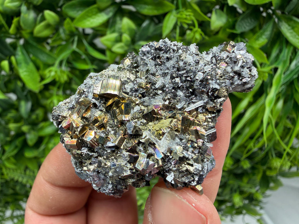 Pyrite Sphalerite Quartz  Mineral Specimen, Krushev dol Mine