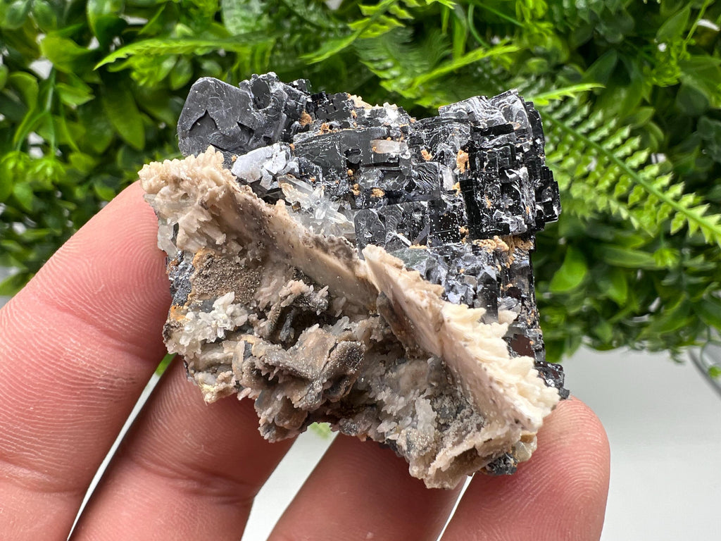 Aesthetic Natural shiny Galena whit Siderite and Quartz from 9 th September mine,Bulgaria,collection specimen,rare galena,Galena cluster