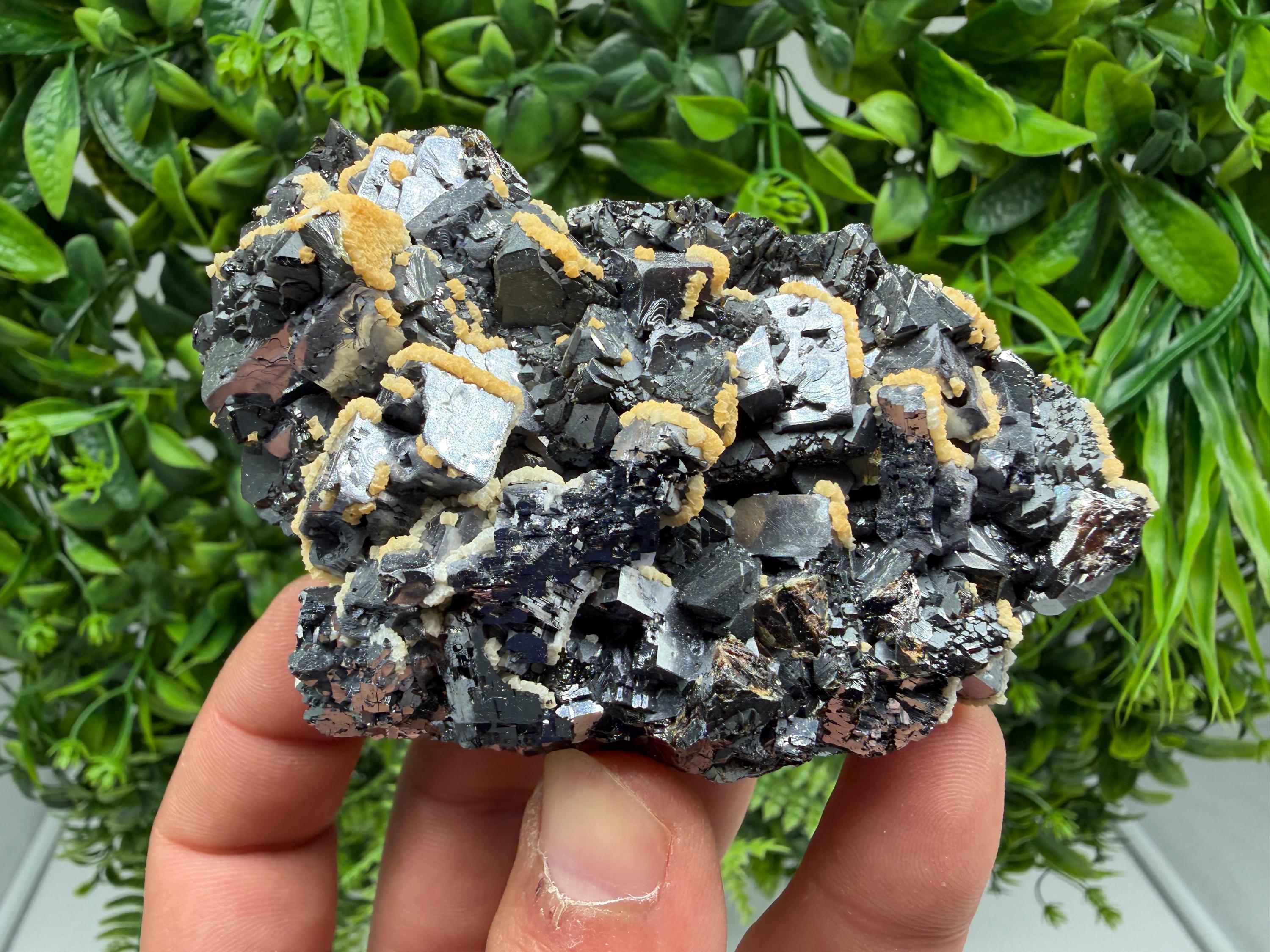 Amazing Galena spinel law on Quartz whit Siderite,from Krushev dol mine,Bulgaria,natural,collection mineral specimen,home decor crystal,souv