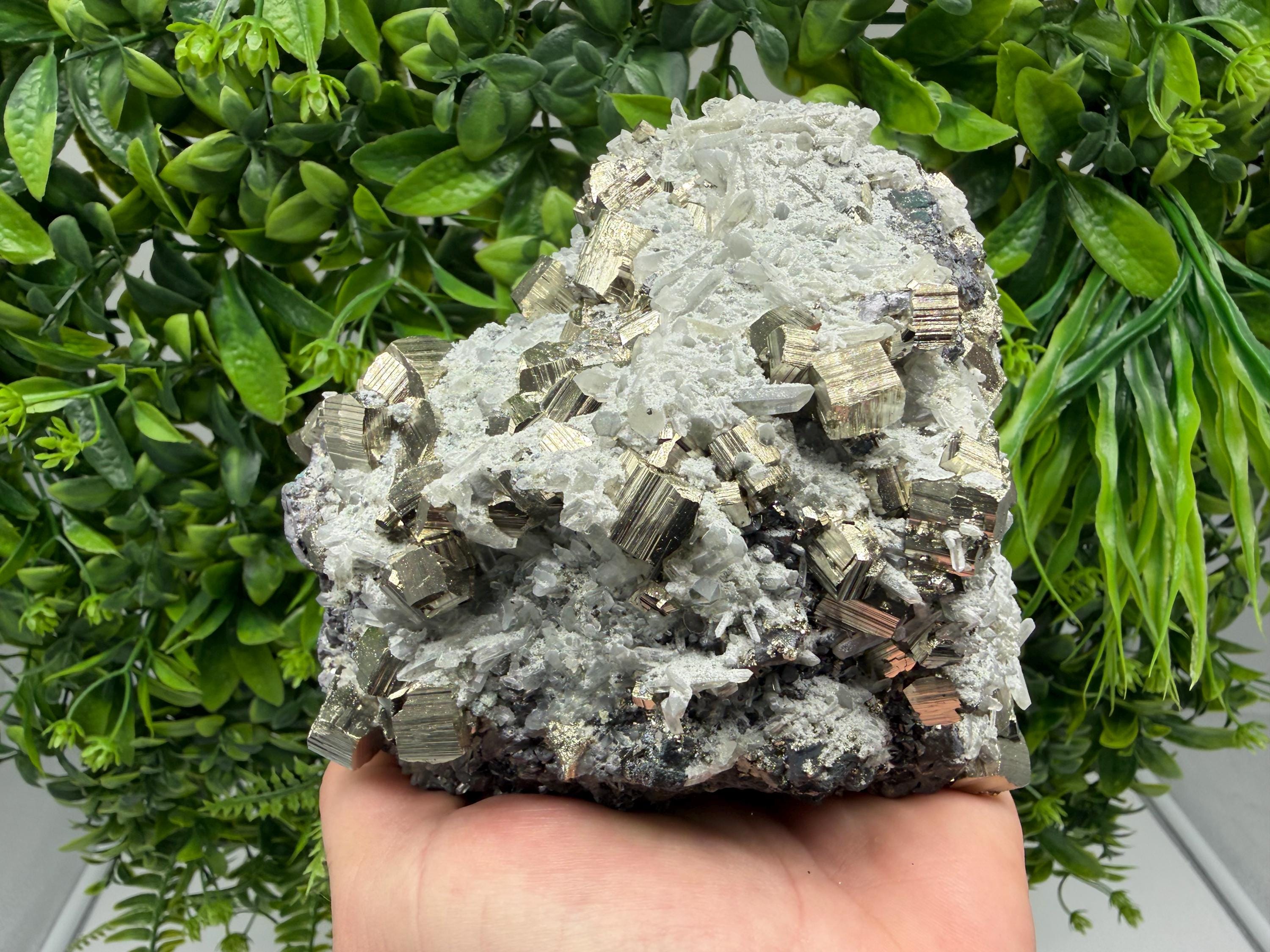 Pyrite Sphalerite Quartz  Mineral Specimen, Krushev dol Mine