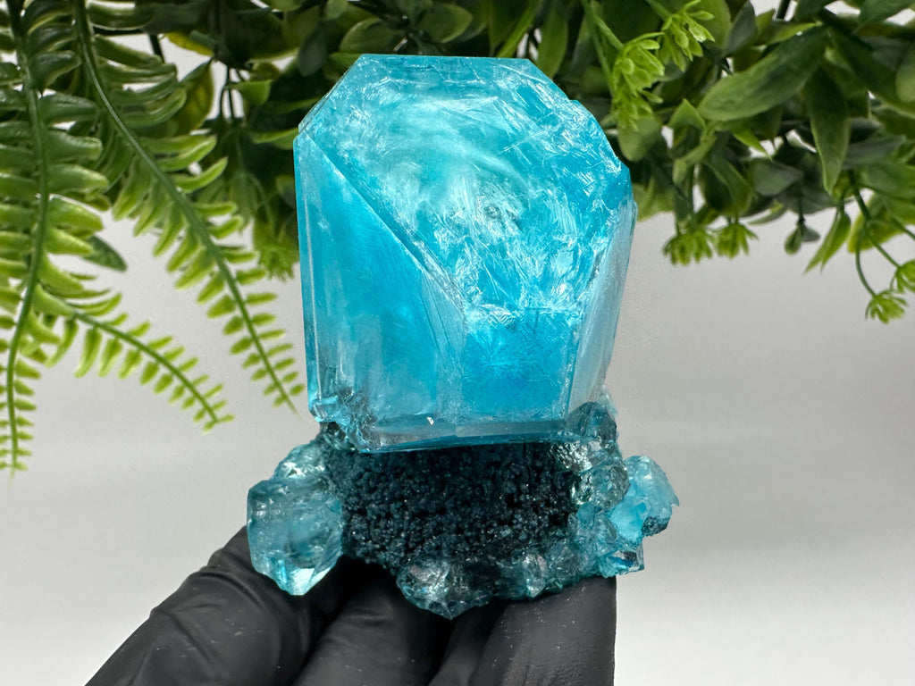 Exceptional Turquoise ALUNITE Aqua Crystal on Matrix UV Active, lab minerals