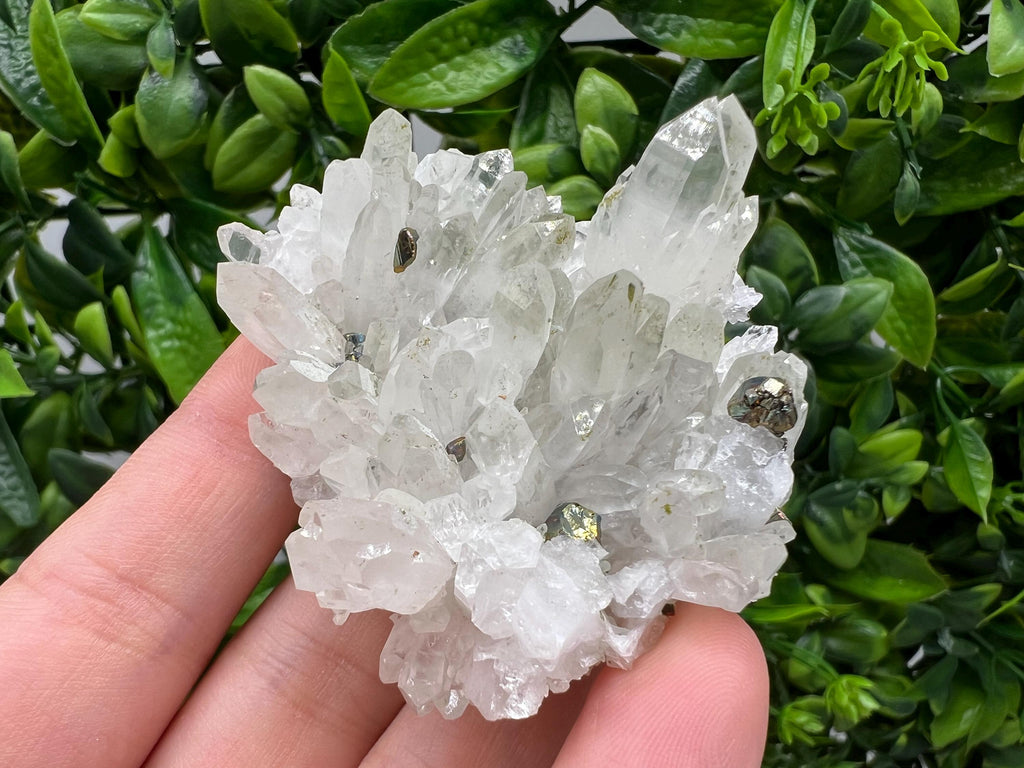 Lovely specimen Green Quartz inclusions Chlorite and Sphalerite/ Natural minerals/ Souvenir crystal gift minerals famous 9th September/Madan