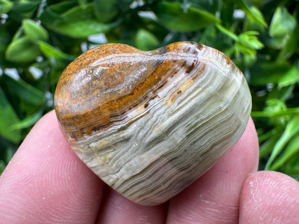 Handmade Onyx Heart: Tumbled Healing Crystal (3cm)