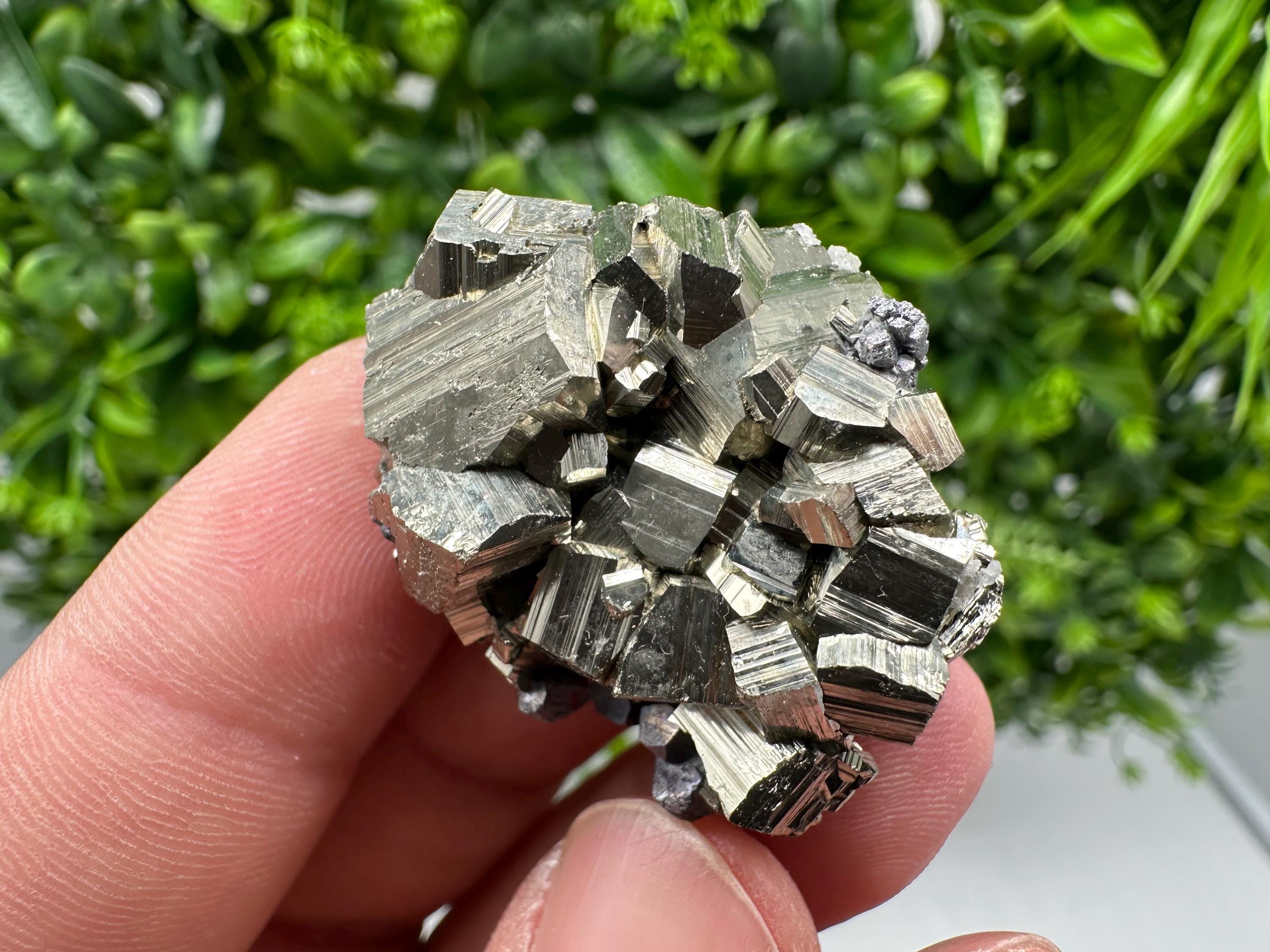 Golden Pyrite Cluster, Sphalerite Mineral Specimen, Bulgaria