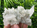 Calcite on Quartz with Chlorite, Bulgaria Minerals Collection