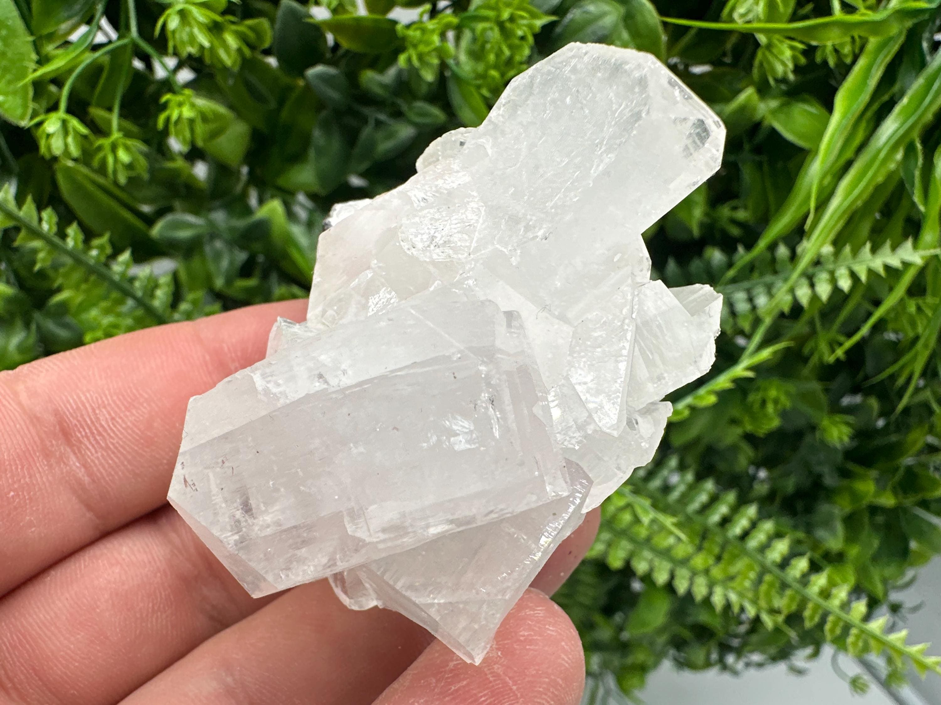 Apophyllite Crystal Specimen, Natural Indian Minerals, Home Decor
