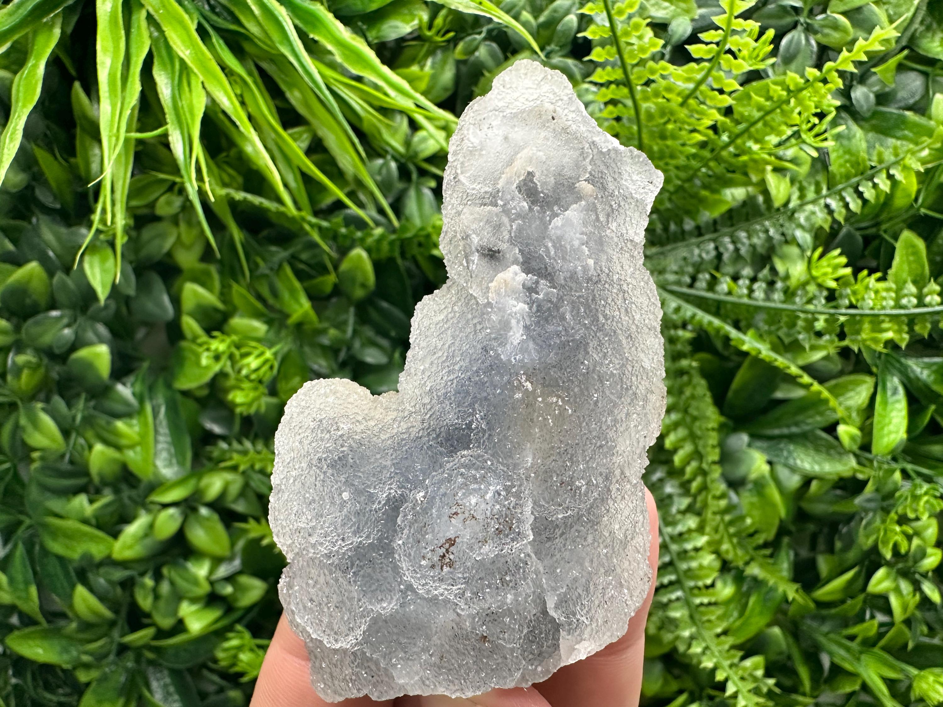 Natural Chalcedony Specimen: India Crystal Mineral, Home Decor
