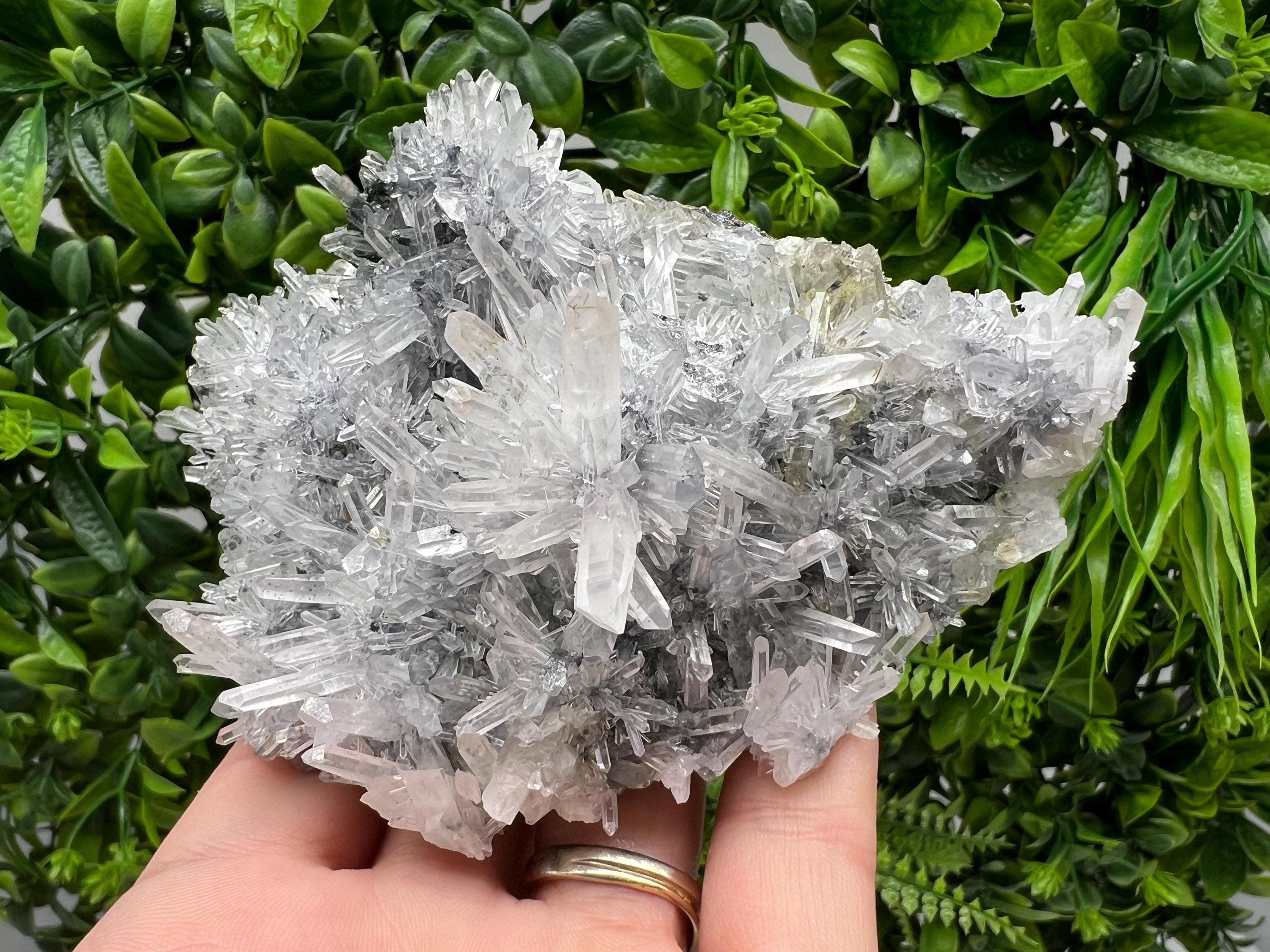 Stunning Transparent Quartz,from Borieva mine,natural collection mineral specimen rare crystal,home decor crystal,quartz cluster,Quartz,gift