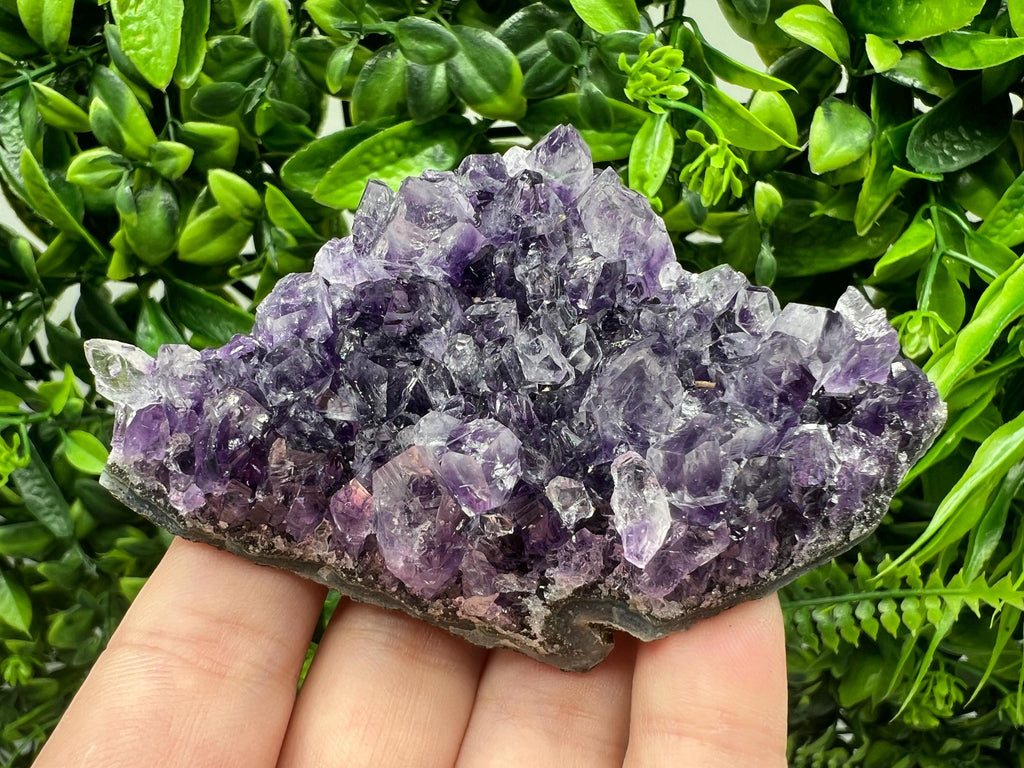 Uruguay Amethyst Cluster, Natural Purple Crystal, Home Decor