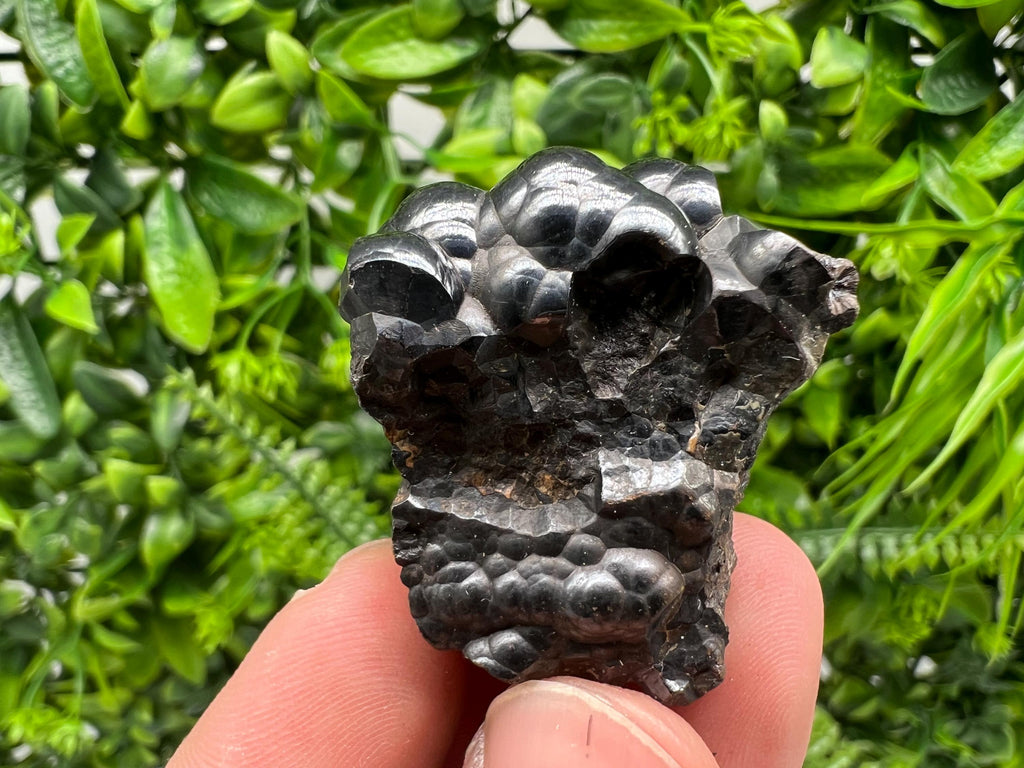 Moroccan Black Botryoidal Hematite Specimen: Chakra Reiki Crystal