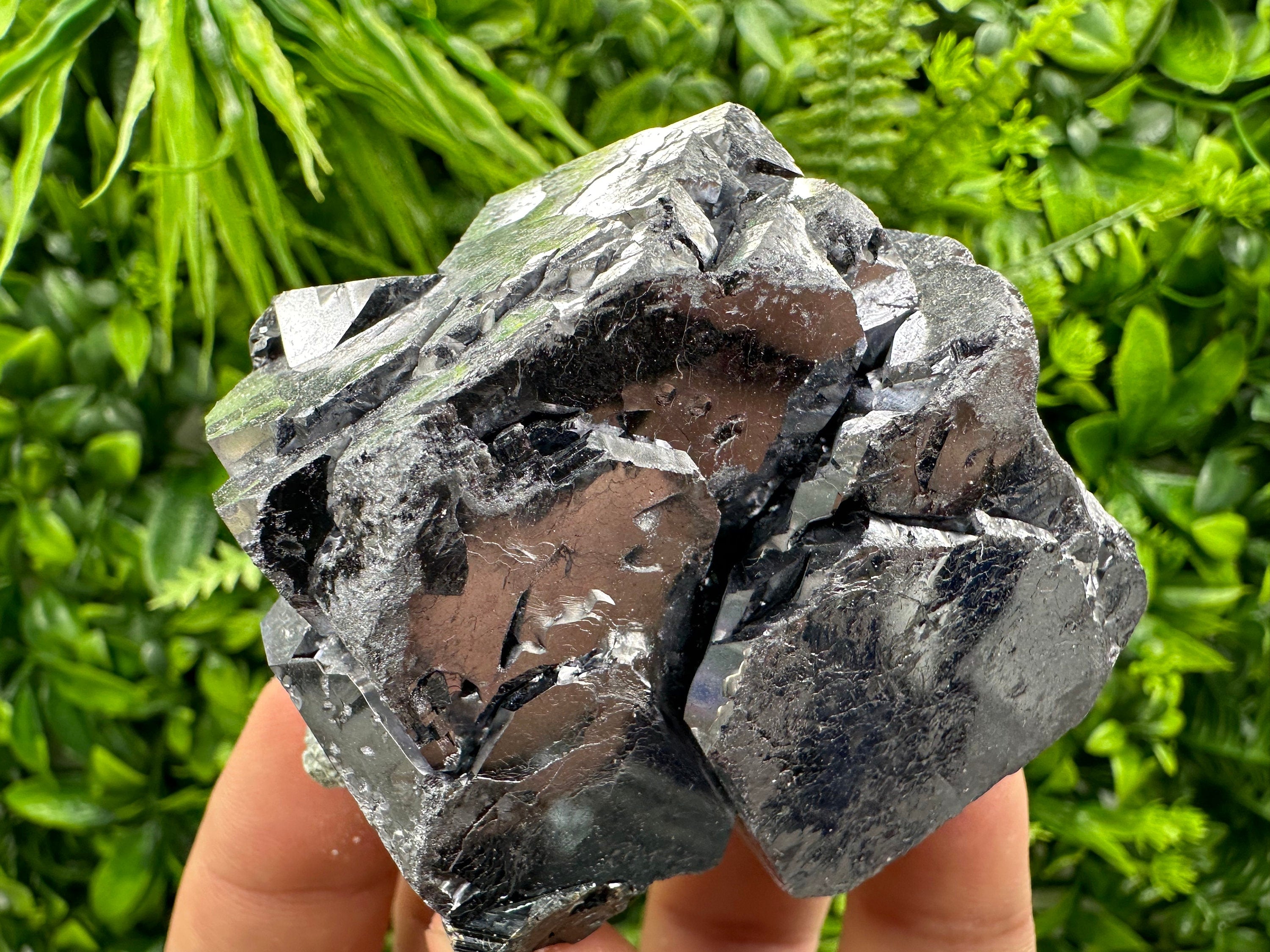 Mirror Galena Crystal: Natural Mineral Specimen, Bulgaria