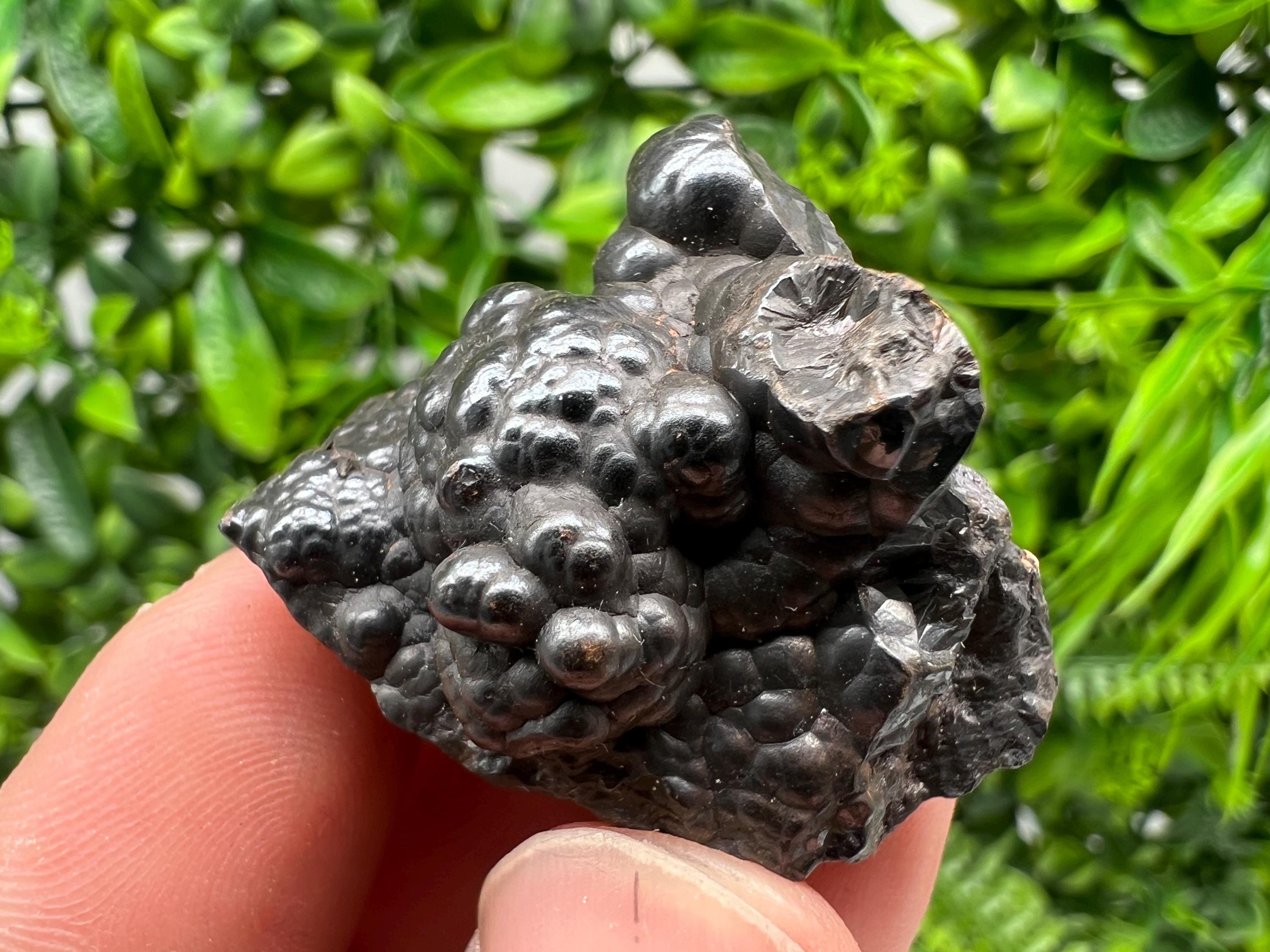 Moroccan Black Botryoidal Hematite Specimen: Chakra Reiki Crystal