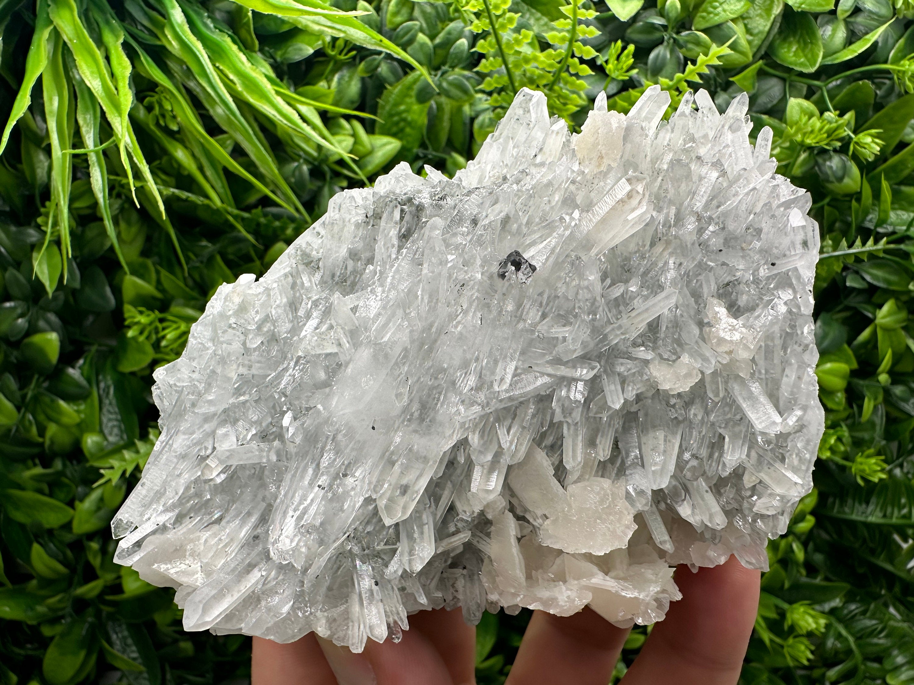 Sphalerite Calcite on Quartz, Bulgaria Mineral Specimen, Home Decor Stone