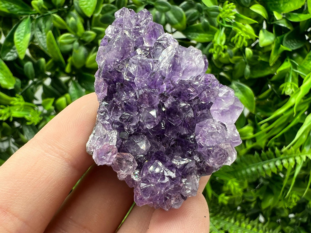 Uruguay Amethyst Cluster, Natural Purple Crystal, Home Decor