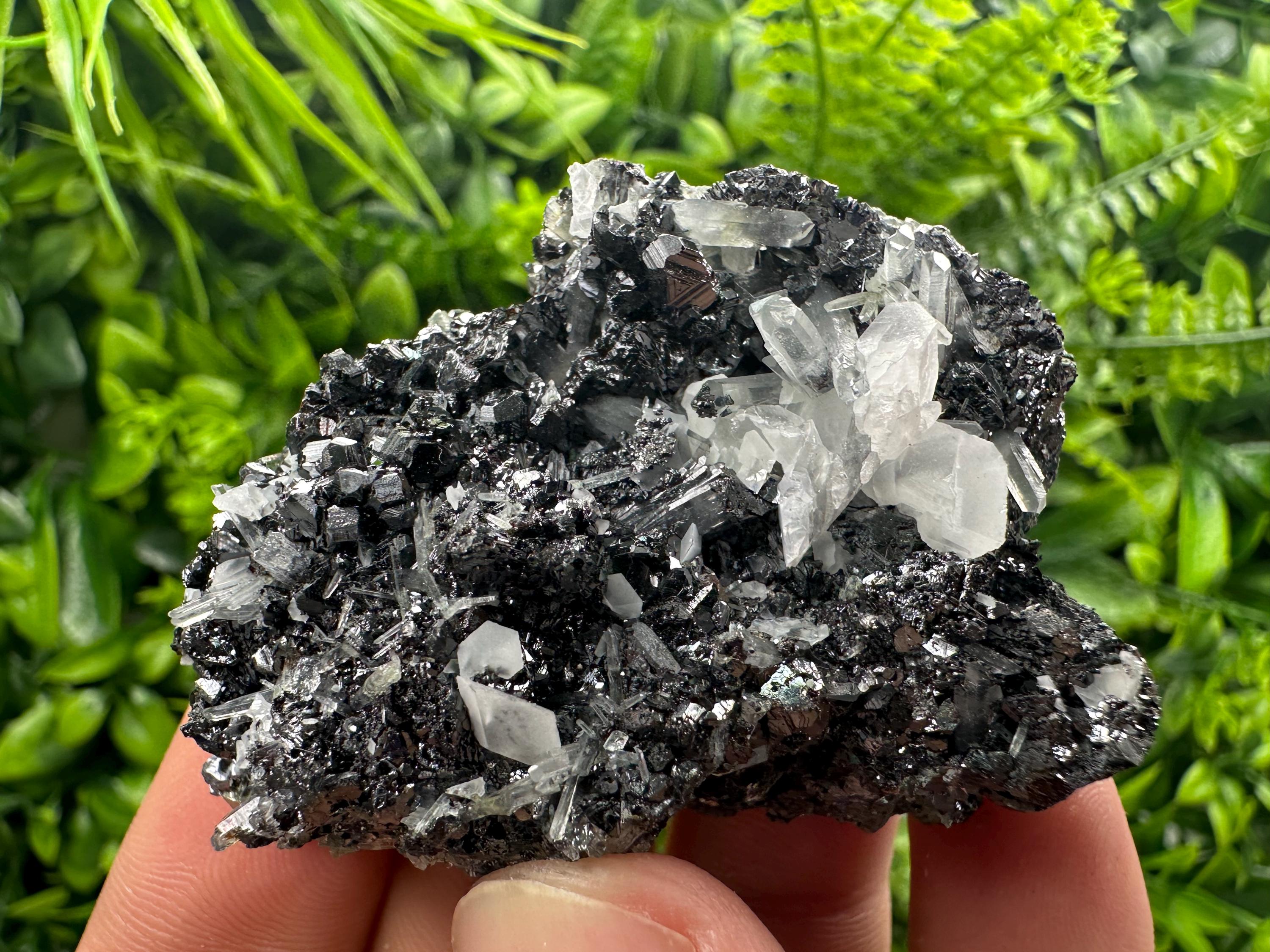 Black Sphalerite Cluster: Natural Mineral Souvenir, Borieva Bulgaria