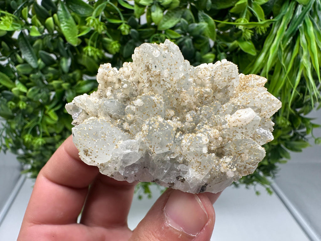 Quartz whit Brown Rhodochrosite from Djurcovo mine,Bulgaria,Quartz,Rhodochrosite cluster,natural mineral,collection crystal,mineral specimen