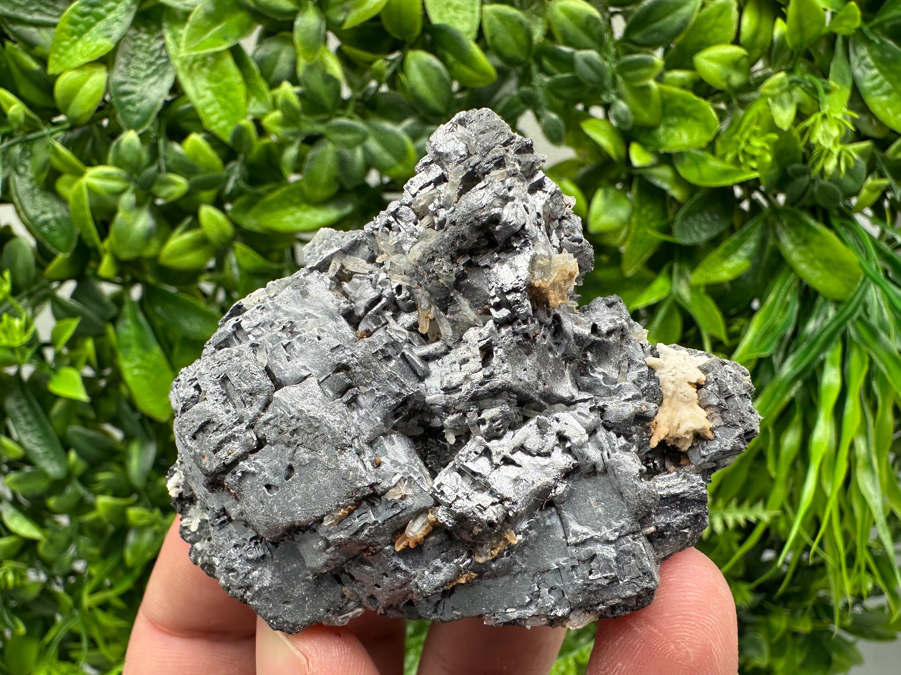 Skeletal Galena on Sphalerite, Bulgaria Crystal Mineral Specimen