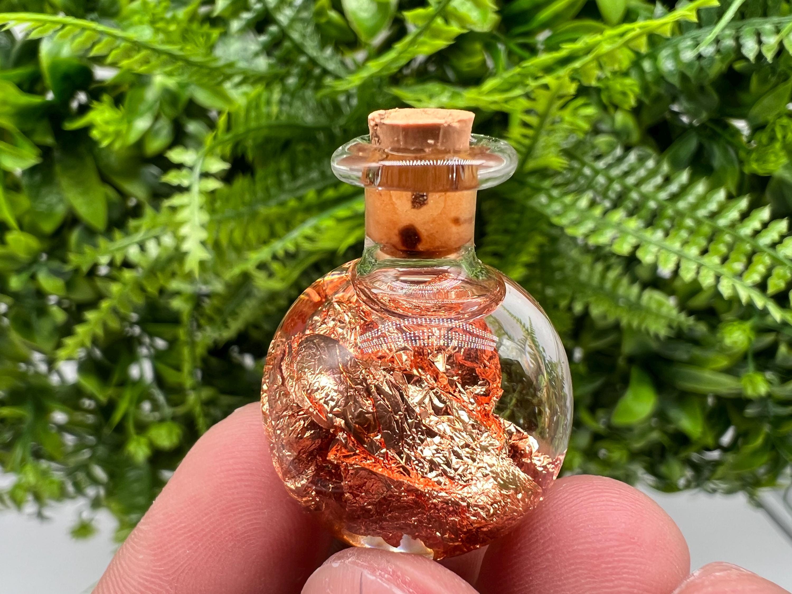 ONE(1)Stunning BOTTLE real gold,Silver Argento,Copper Rame,raw gold Flakes,minerals specimen,home decor,gift idea,souvenir,real gold,22carat