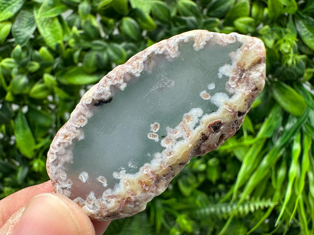 Small Agate Slice: Polished Quartz Crystal, Spiritual Healing Stone