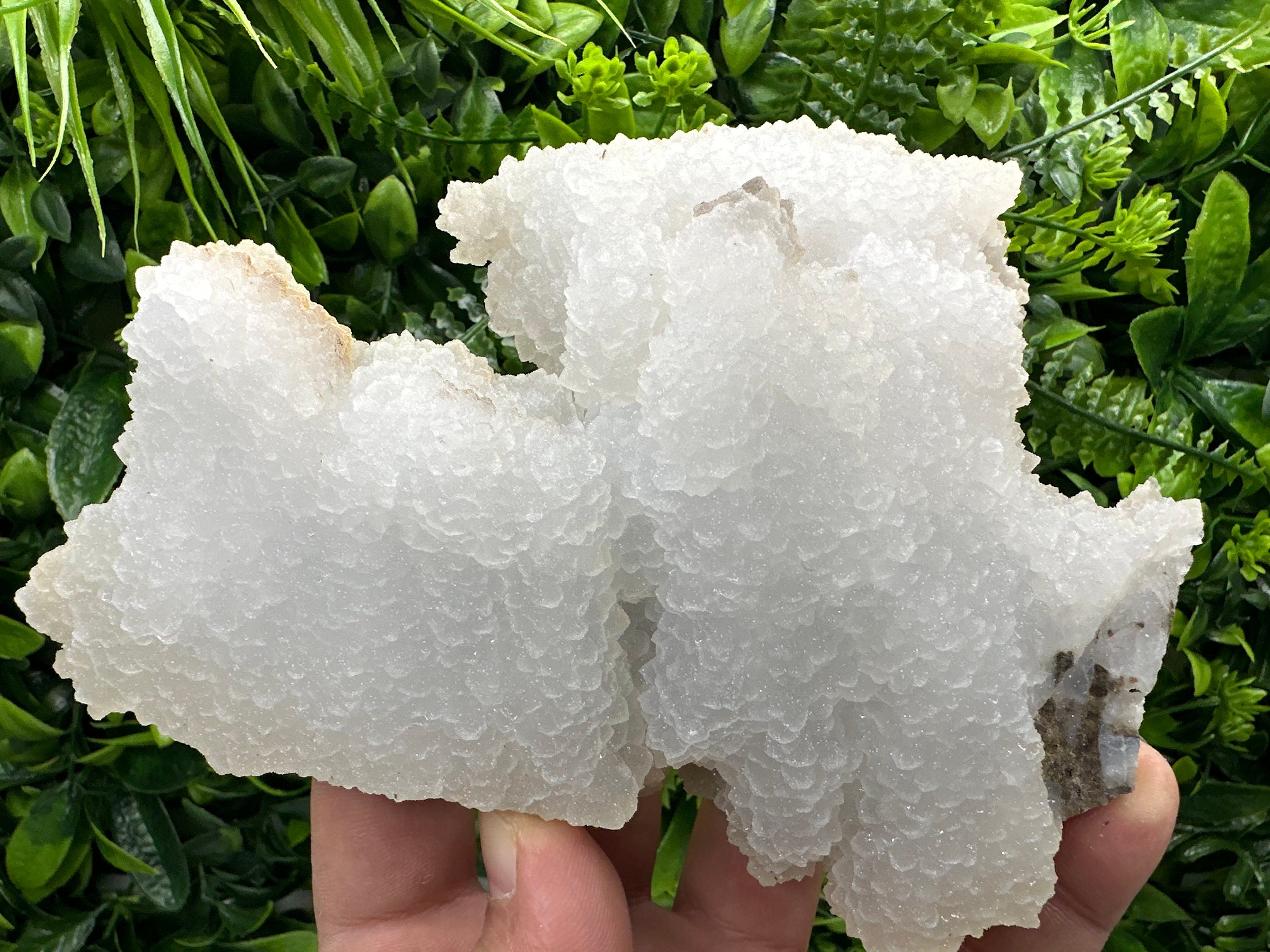 Chalcedony Quartz Cluster with Chlorite - Bulgaria Mineral Specimen