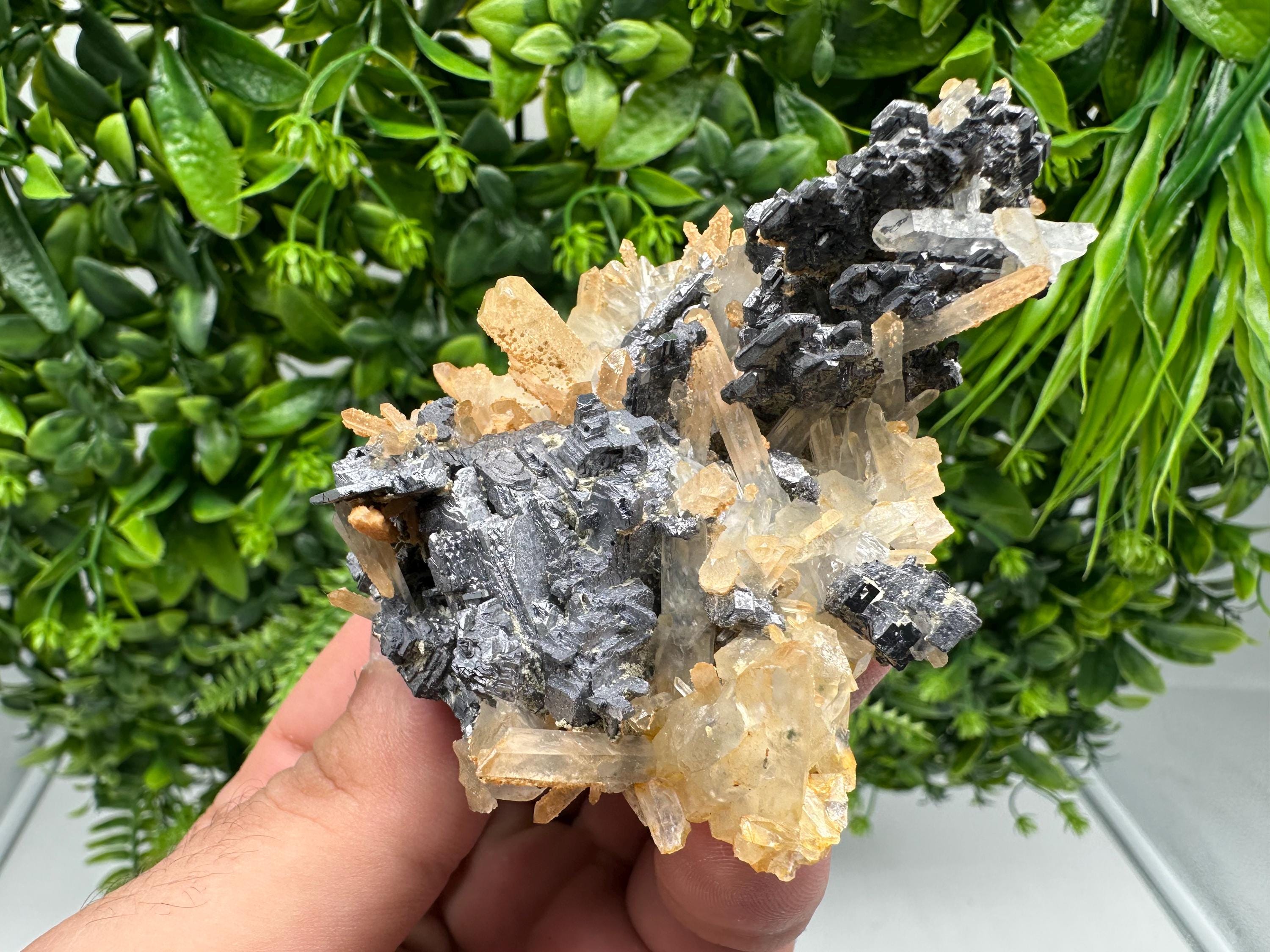 Galena Cluster with Siderite and Quartz: 9th September Mine, Bulgaria
