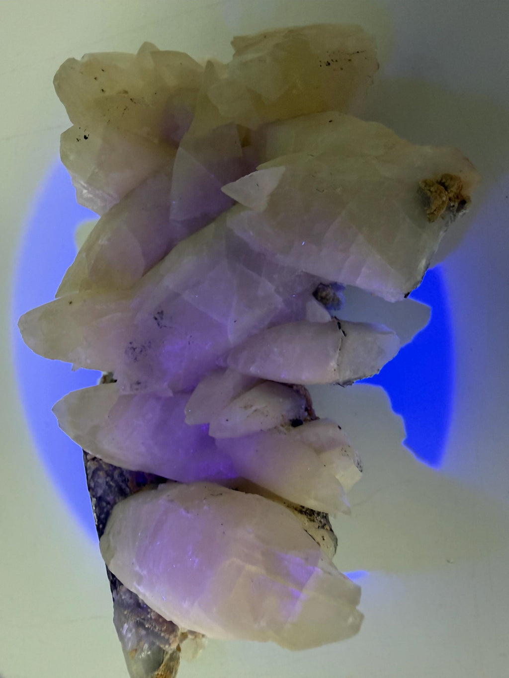 Calcite on Green Quartz: Laki Bulgaria Healing Crystal