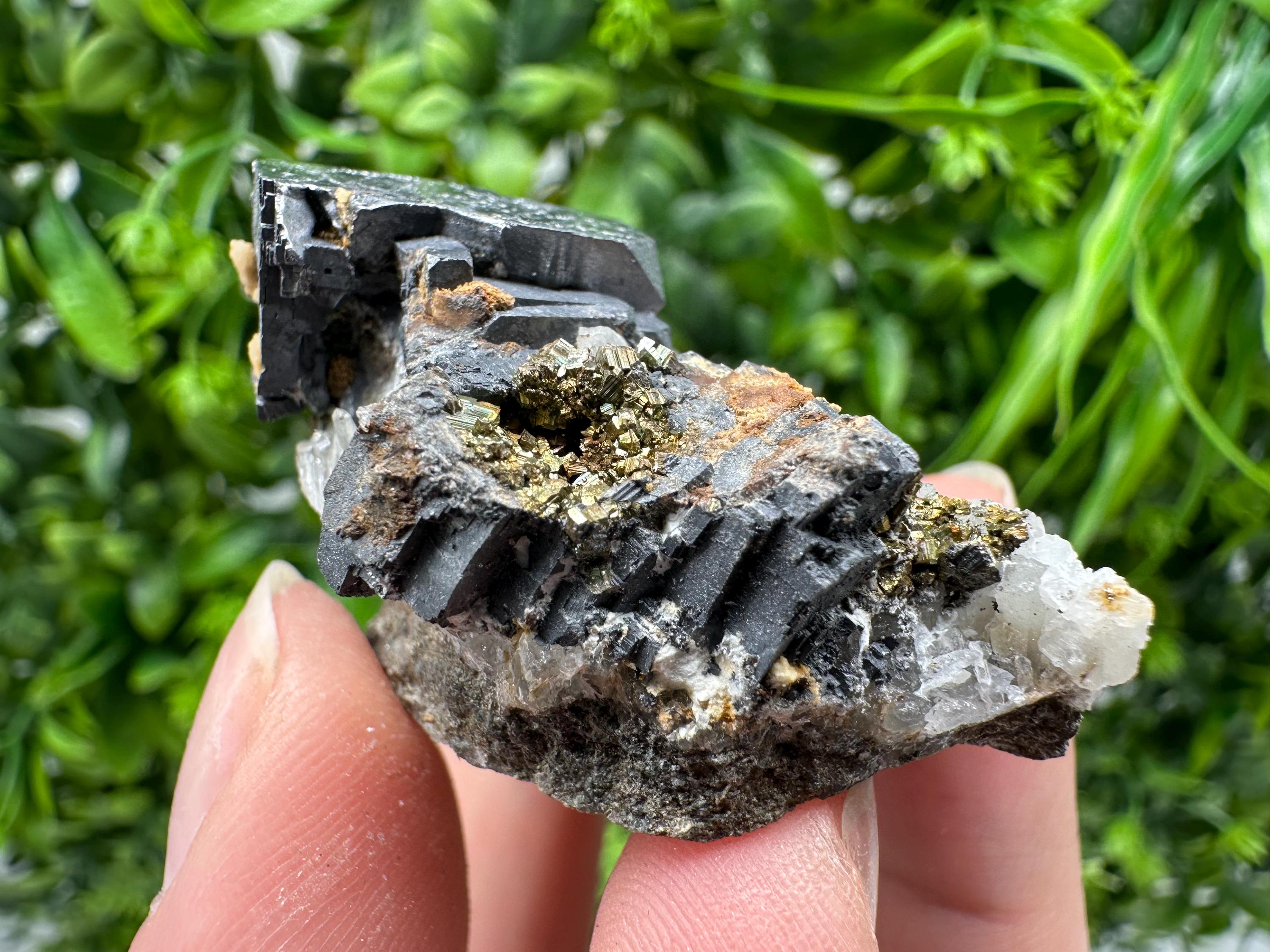 Stunning Galena,Sphalerite on Quartz whit Siderite from 9 th September mine,Madan,Bulgaria,Natural,collectible mineral specimen,home decor