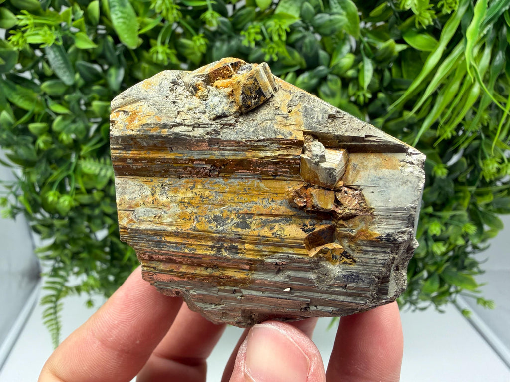 Rainbow Pyrite Hematite Cluster, Borieva Mine, Bulgaria