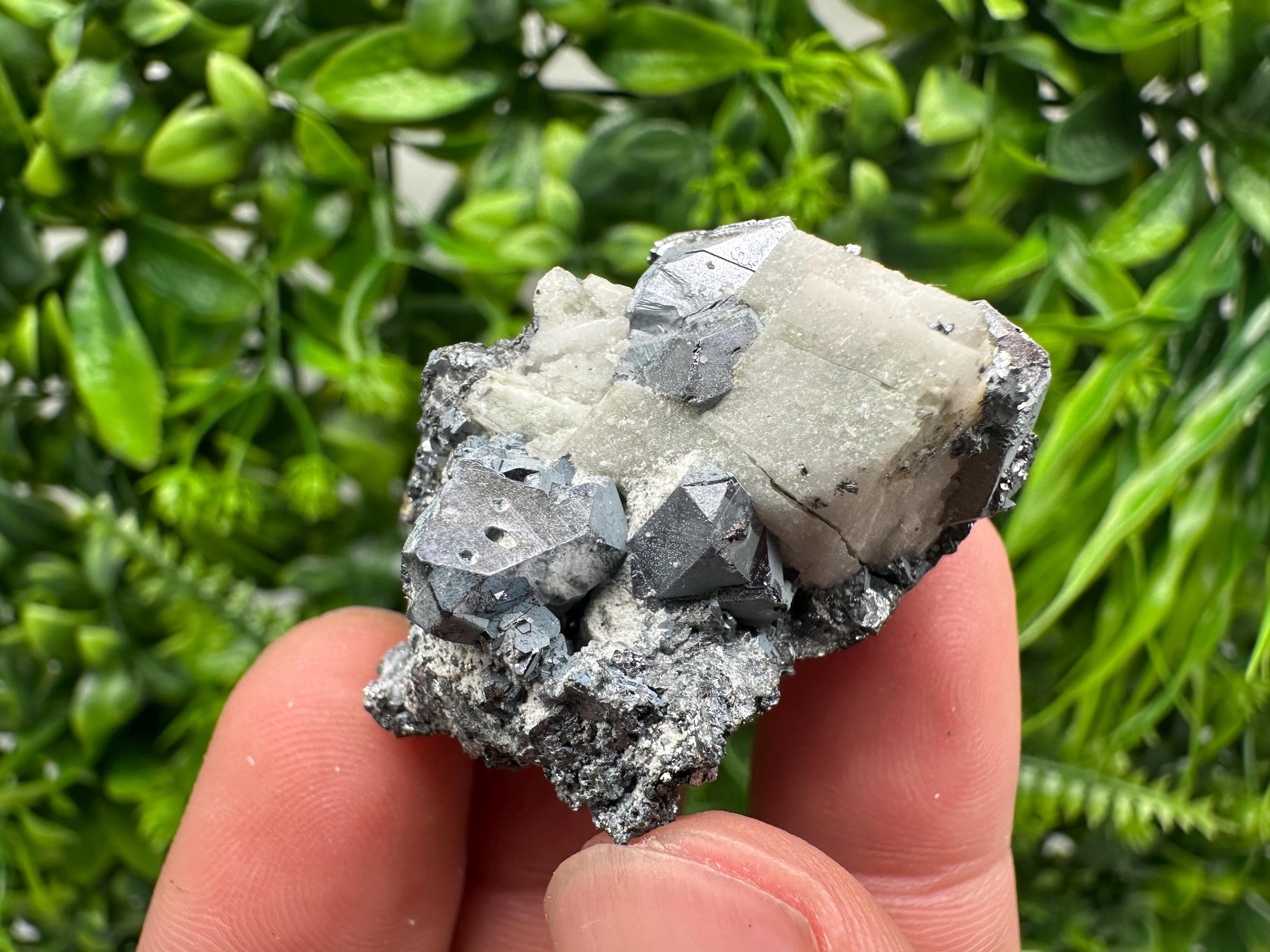 Stunning Shpinel Galena on Sphalerite,Calcite from Borieva mine,Madan,Bulgaria,Natural,collectible mineral specimen,home decor,collectible’s
