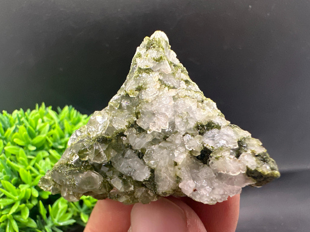Rare Green Epidote with Quartz Crystals, Eastern Anatolia Turkey