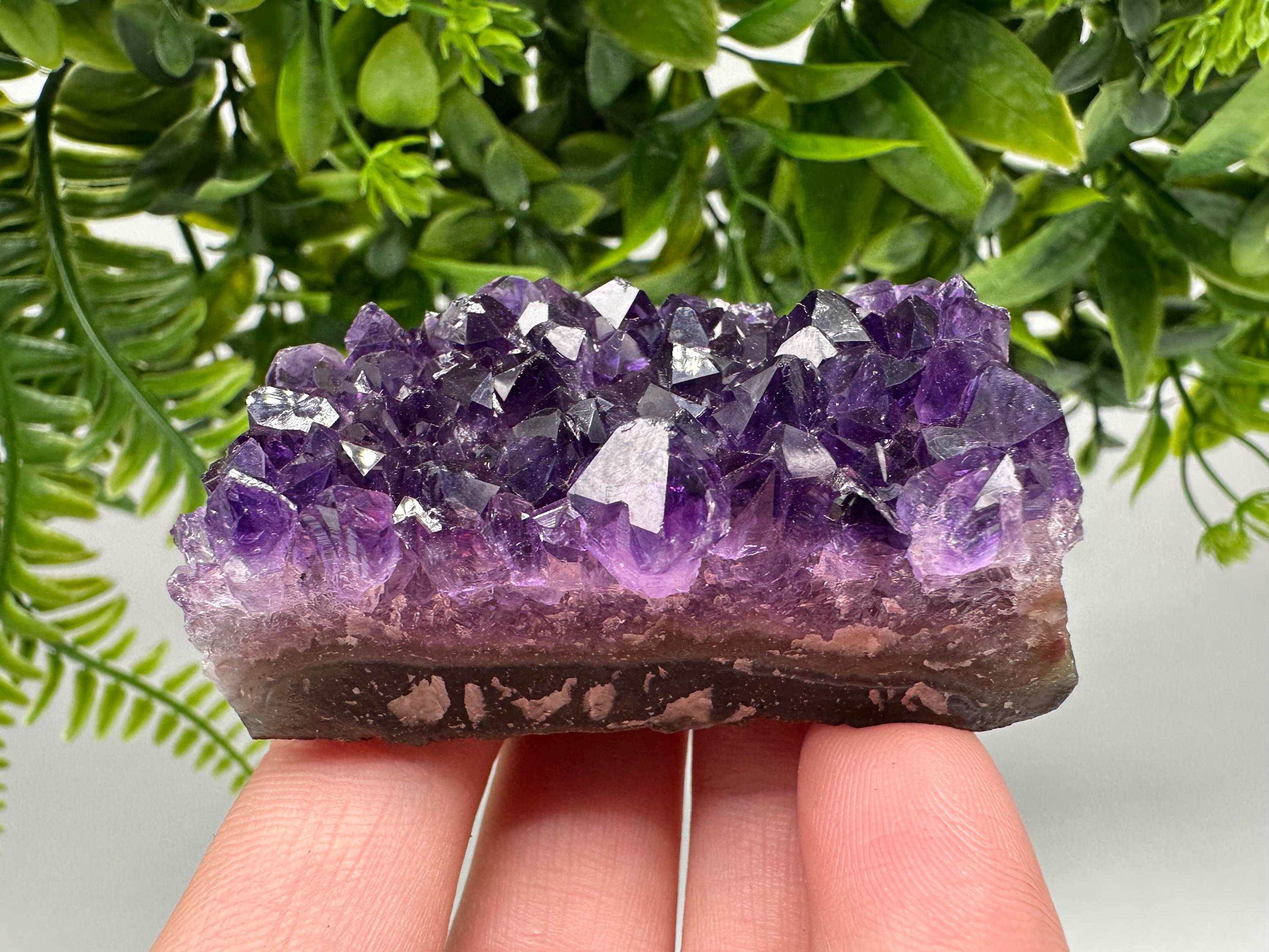 Uruguay Amethyst Crystal: Purple Quartz Home Decor, Energy Stone