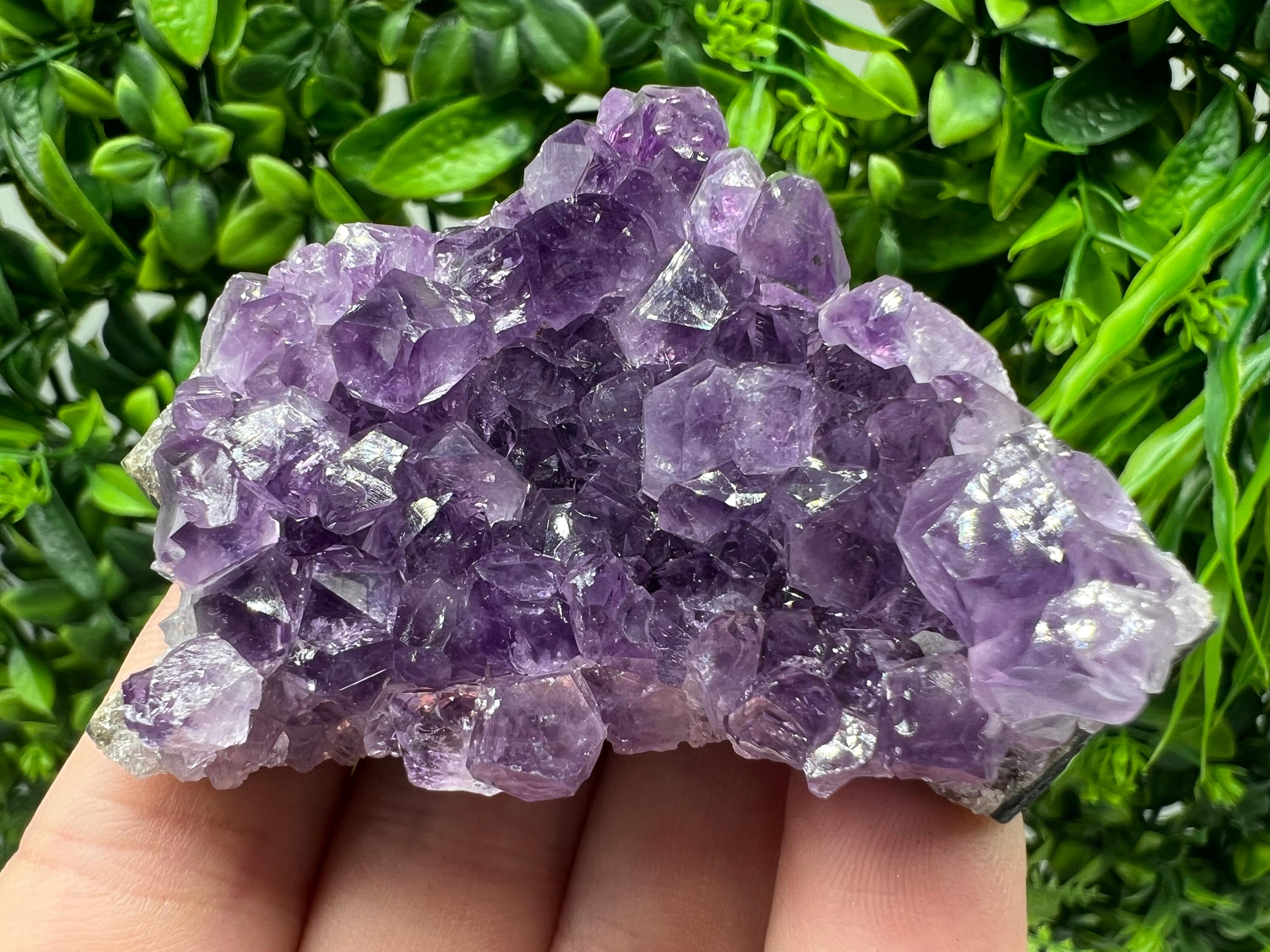 Uruguay Amethyst Crystal: Purple Quartz Home Decor, Energy Stone