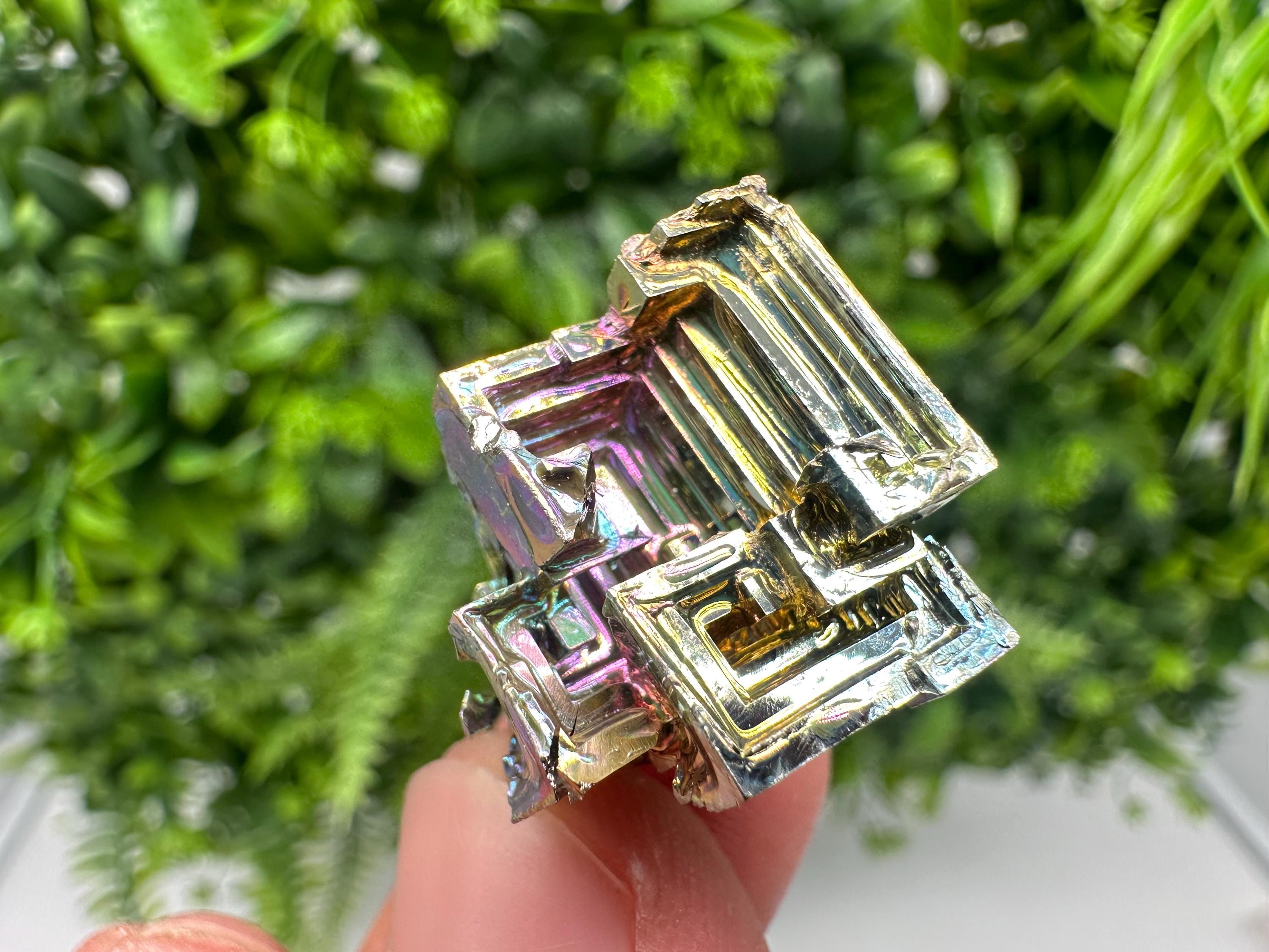 Rainbow Bismuth Crystal: Rare Gemstone Specimen,wholesale Bismuth