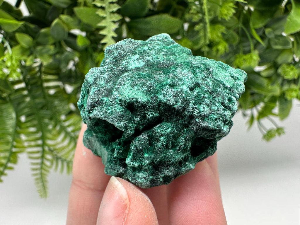 Polished Malachite Crystal from Congo, Natural Green Specimen, Chakra Stone