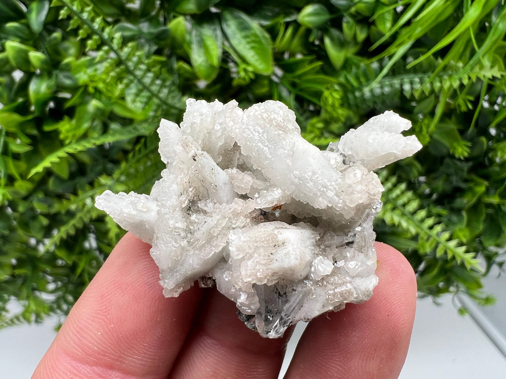 Calcite on Quartz Mineral Specimen, Borieva Mine, Bulgaria
