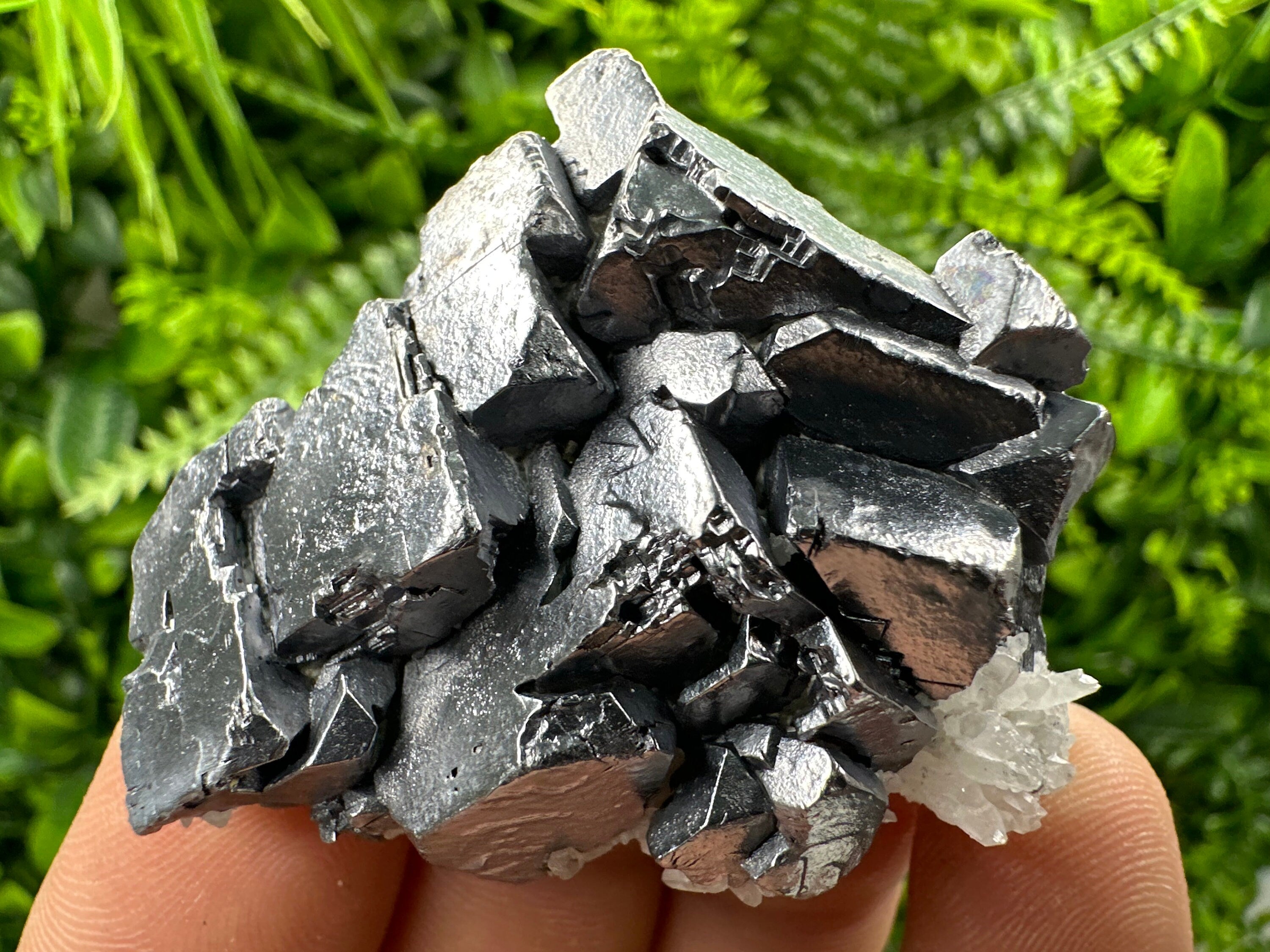 Skeletal Galena with Quartz, Natural Minerals, Bulgaria