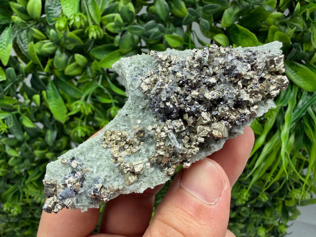 Pyrite Sphalerite Quartz  Mineral Specimen, Krushev dol Mine