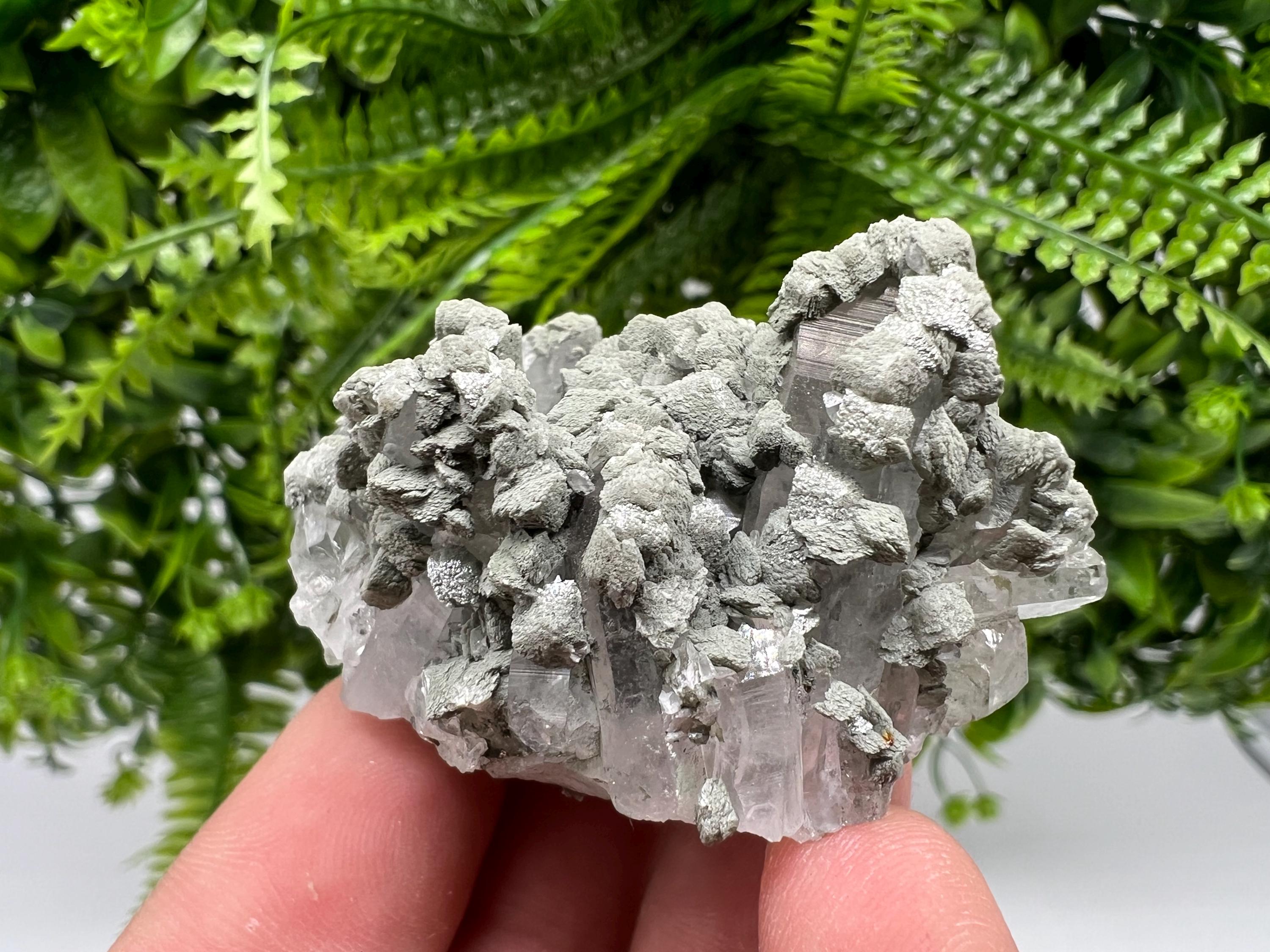 Calcite Quartz on Chlorite Matrix, Borieva Mine Mineral Specimen